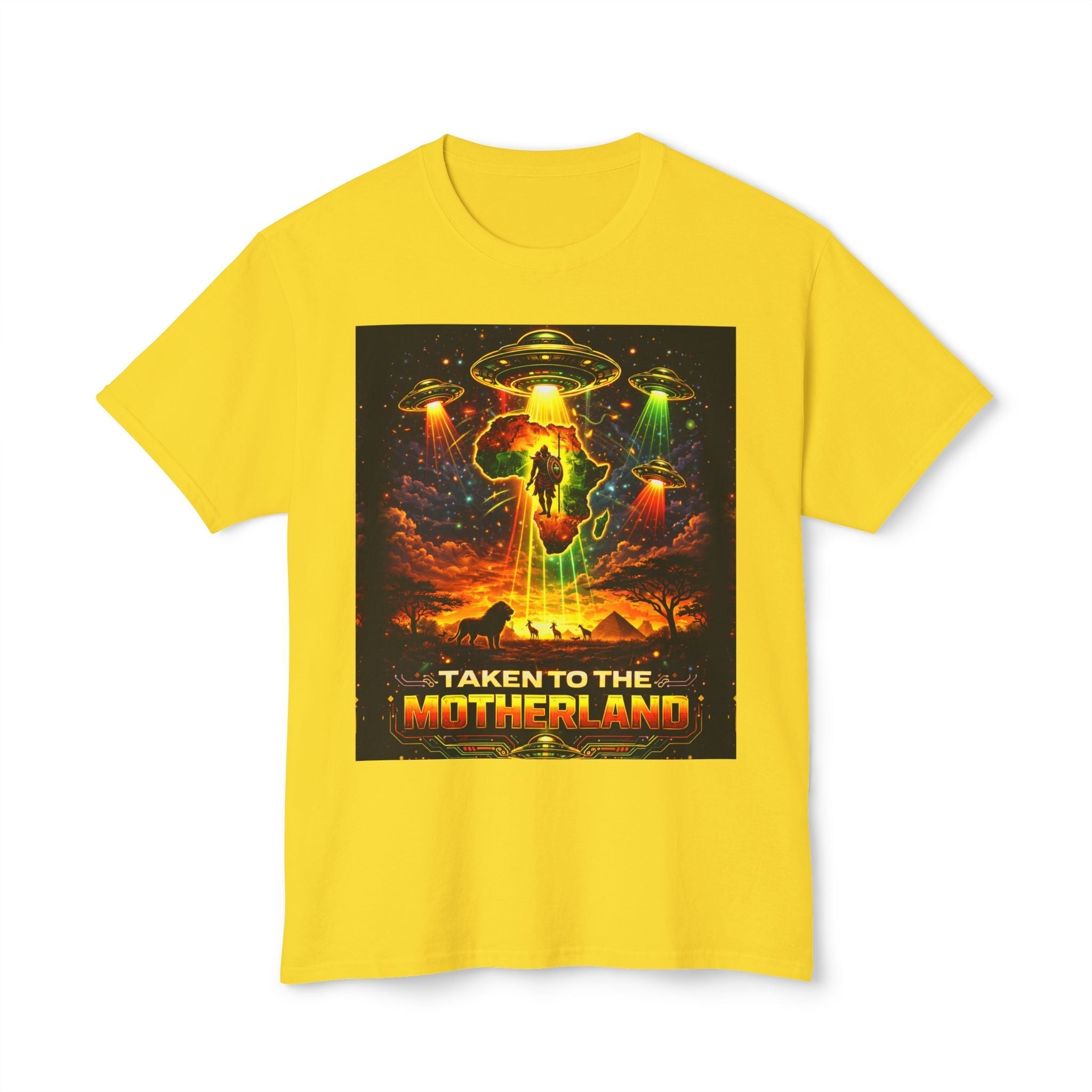 Taken to the Motherland — Afrofuturism UFO Tee Printify