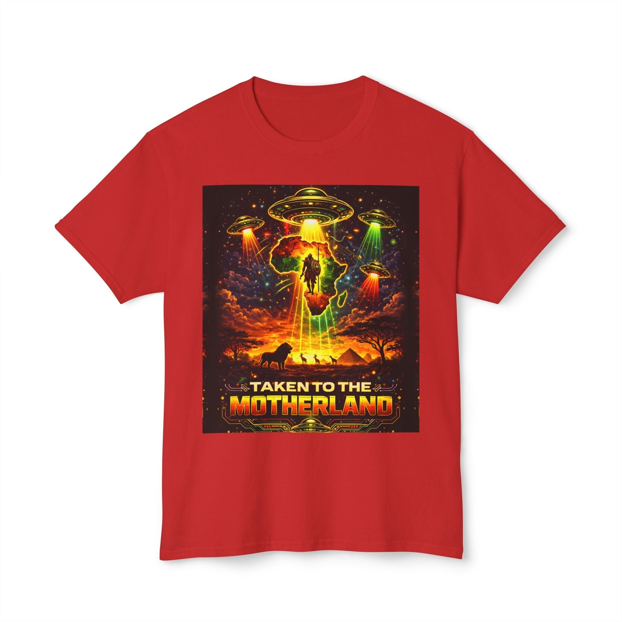 Taken to the Motherland — Afrofuturism UFO Tee Printify