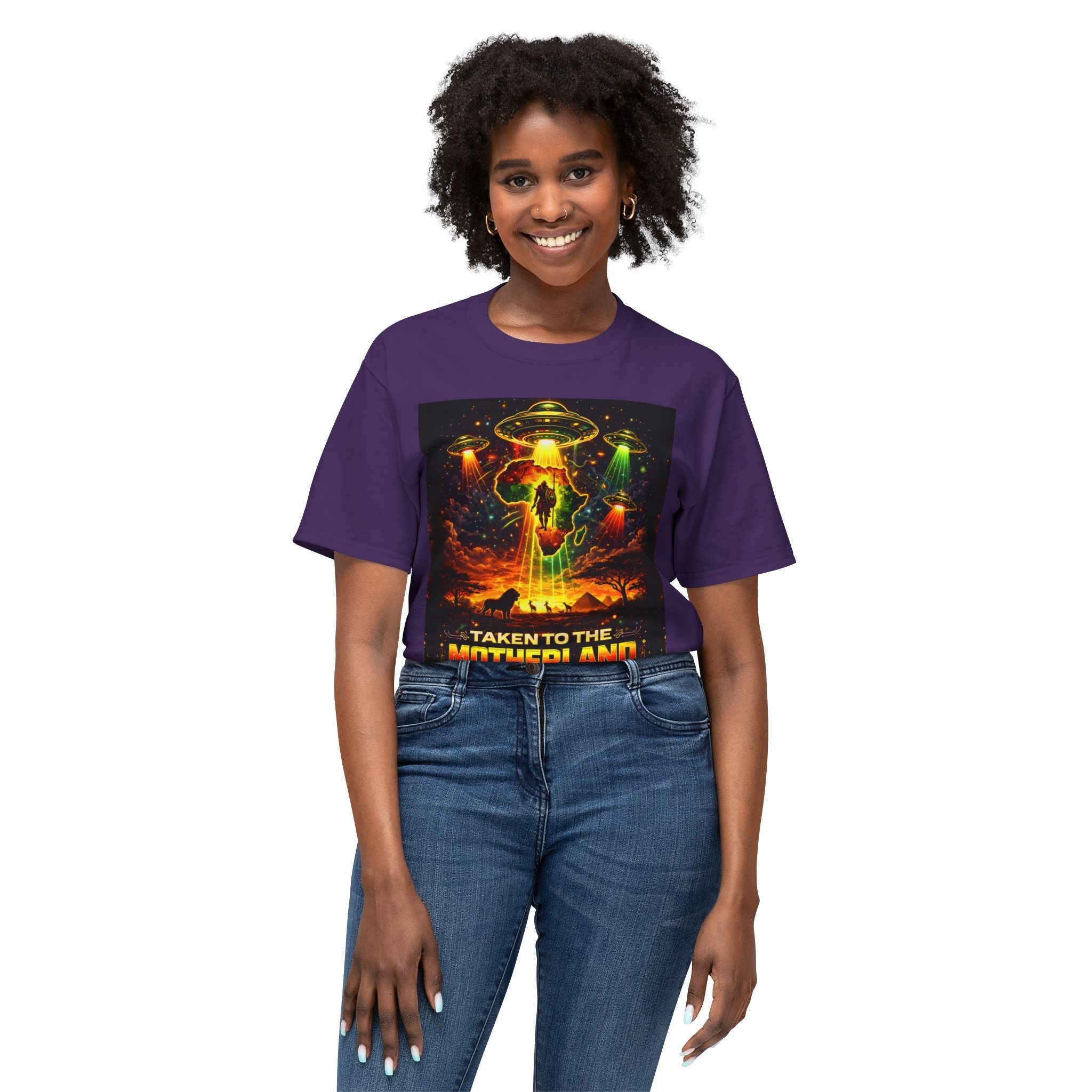 Taken to the Motherland — Afrofuturism UFO Tee Printify