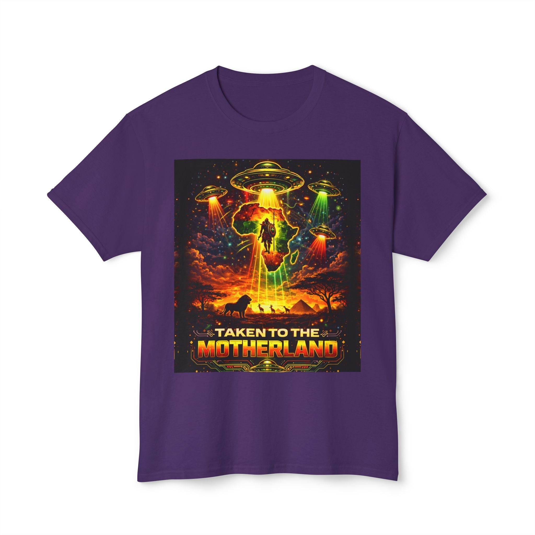 Taken to the Motherland — Afrofuturism UFO Tee Printify