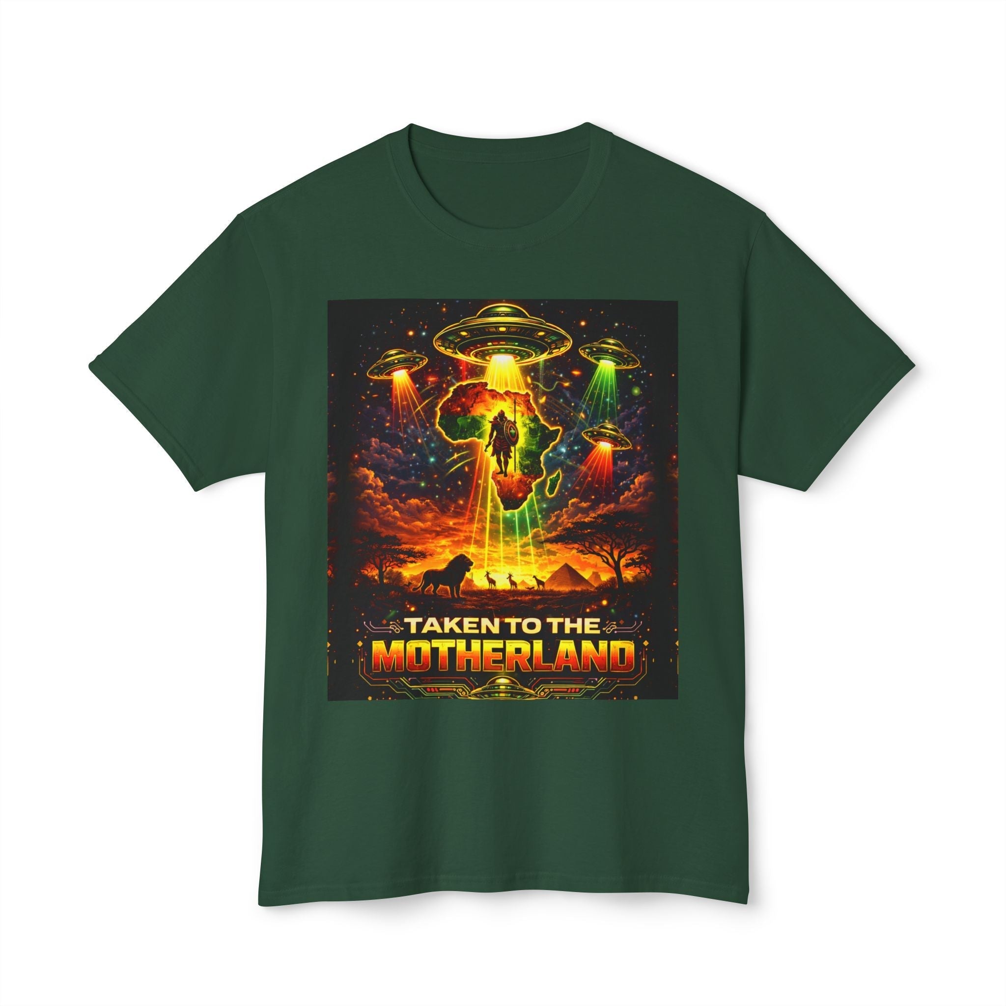 Taken to the Motherland — Afrofuturism UFO Tee Printify