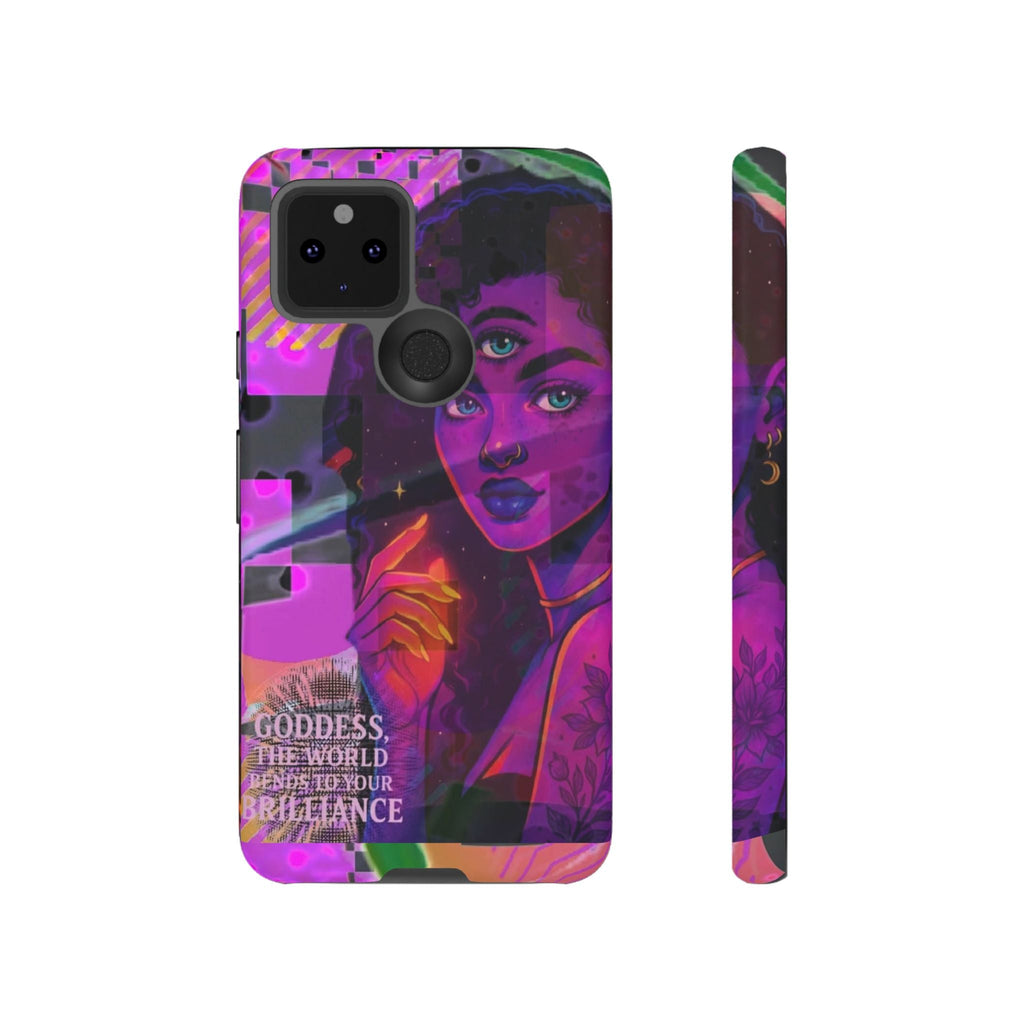 Third-Eye Goddess Phone Case — Neon Psychic Art iPhone Cover