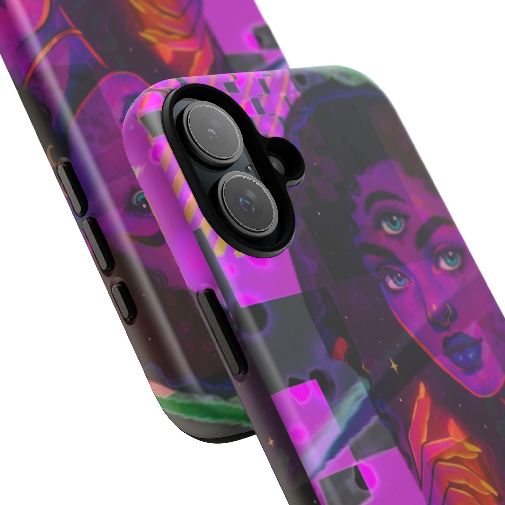 Third-Eye Goddess Phone Case — Neon Psychic Art iPhone Cover
