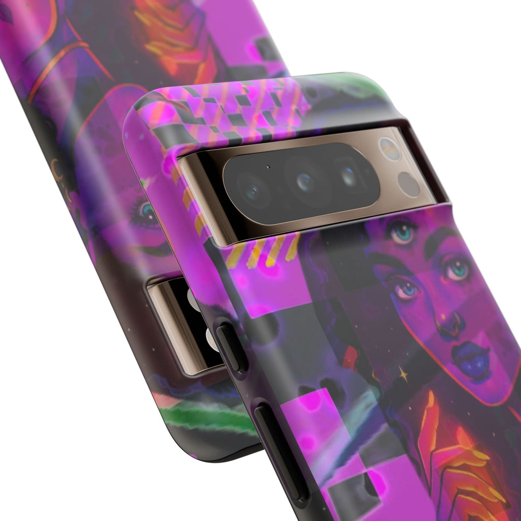 Third-Eye Goddess Phone Case — Neon Psychic Art iPhone Cover