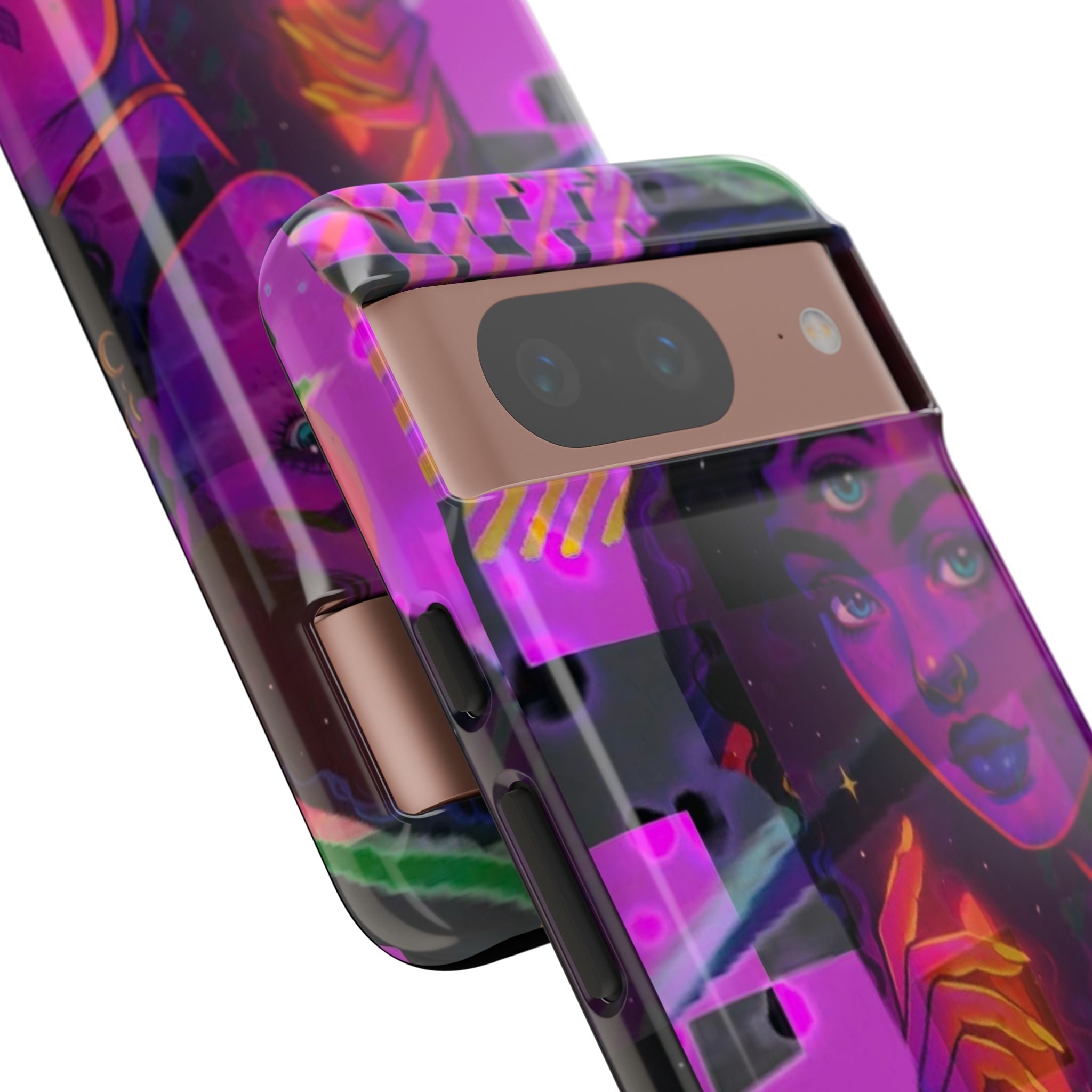 Third-Eye Goddess Phone Case — Neon Psychic Art iPhone Cover