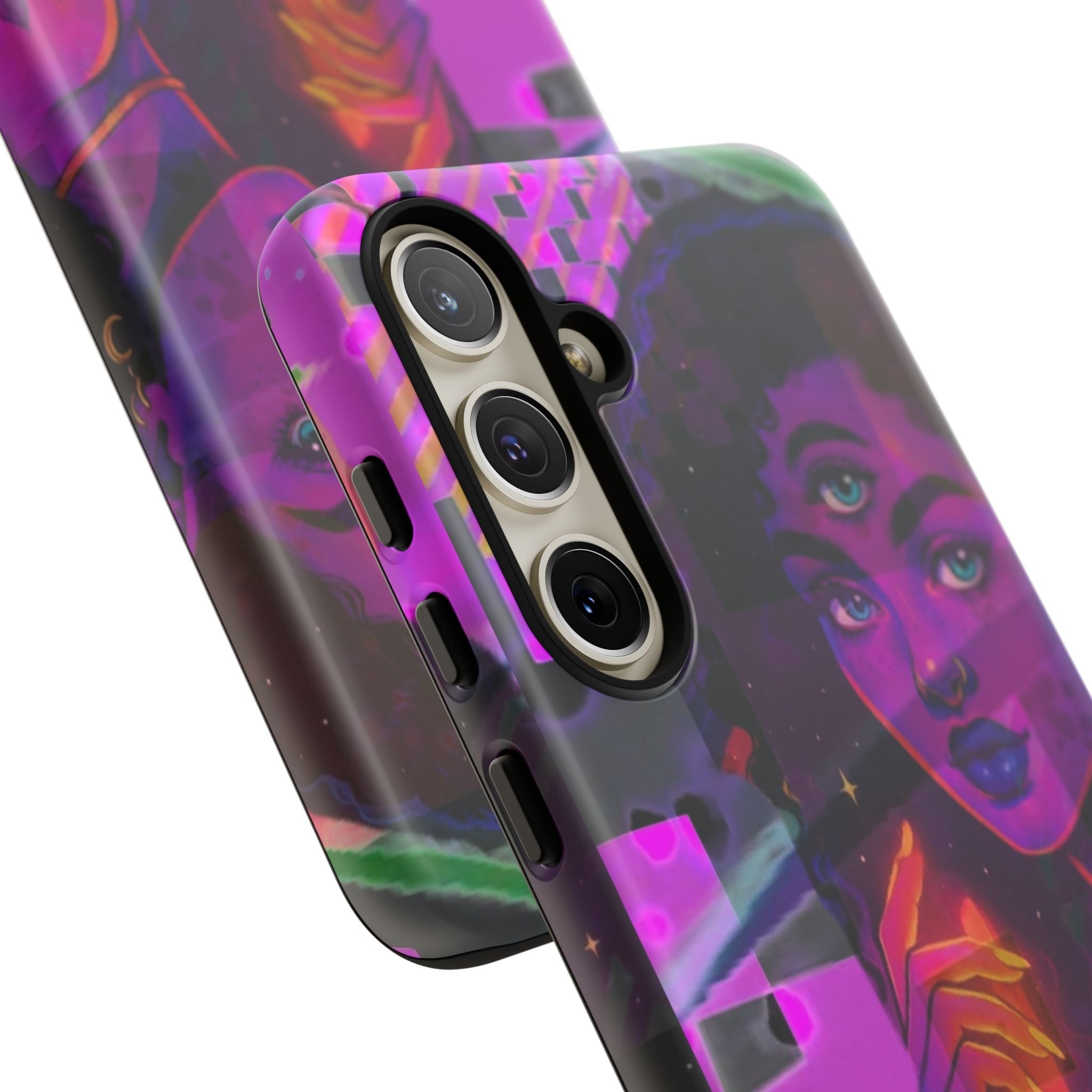 Third-Eye Goddess Phone Case — Neon Psychic Art iPhone Cover