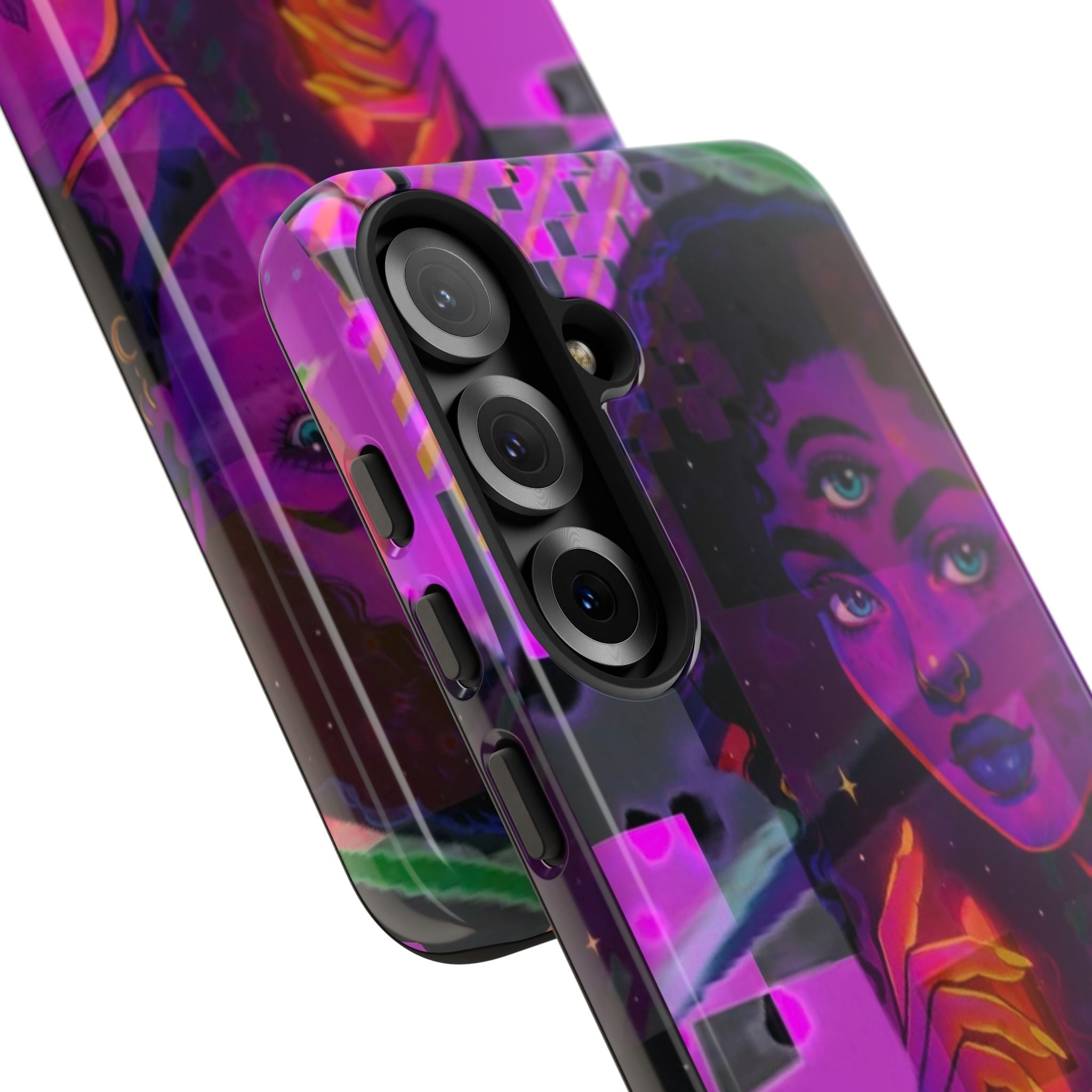Third-Eye Goddess Phone Case — Neon Psychic Art iPhone Cover