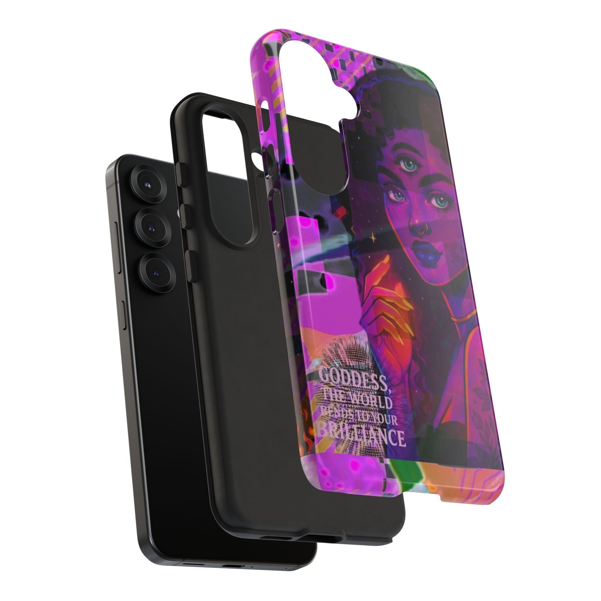 Third-Eye Goddess Phone Case — Neon Psychic Art iPhone Cover