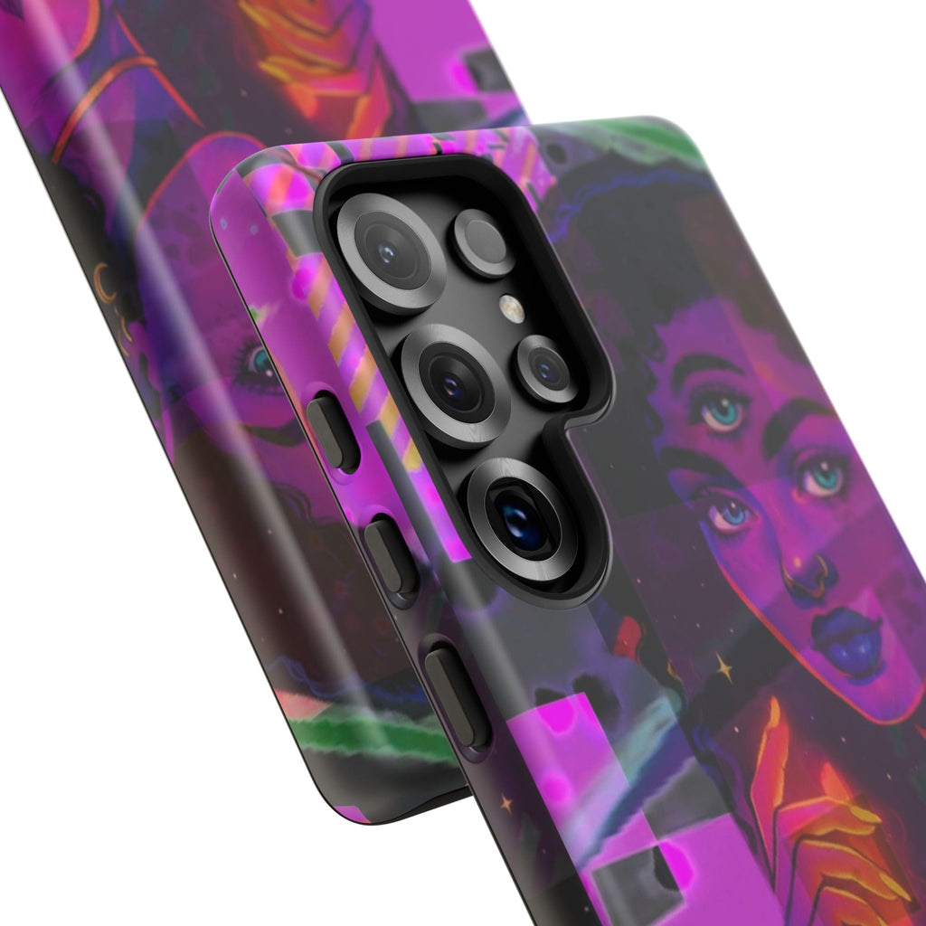Third-Eye Goddess Phone Case — Neon Psychic Art iPhone Cover