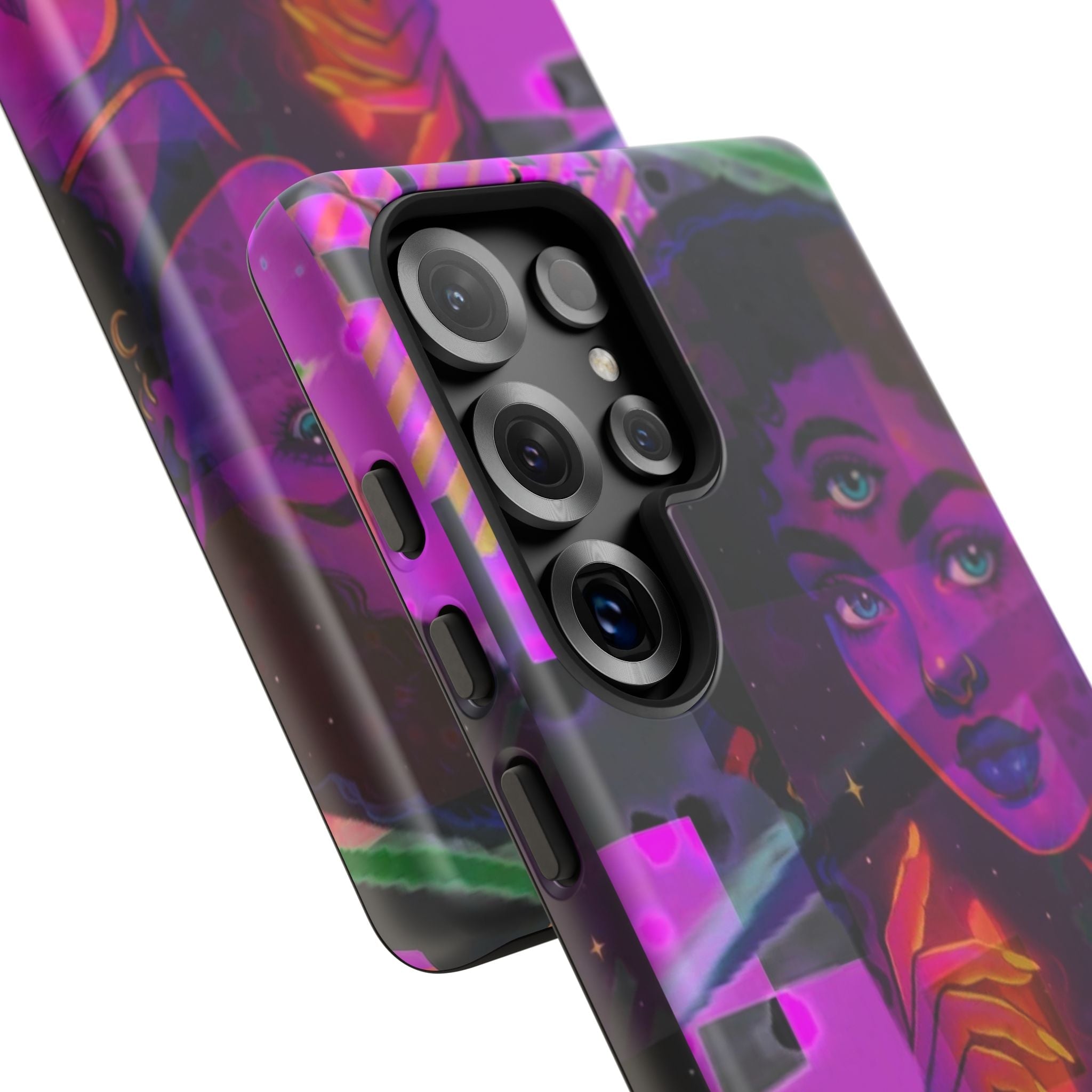 Third-Eye Goddess Phone Case — Neon Psychic Art iPhone Cover
