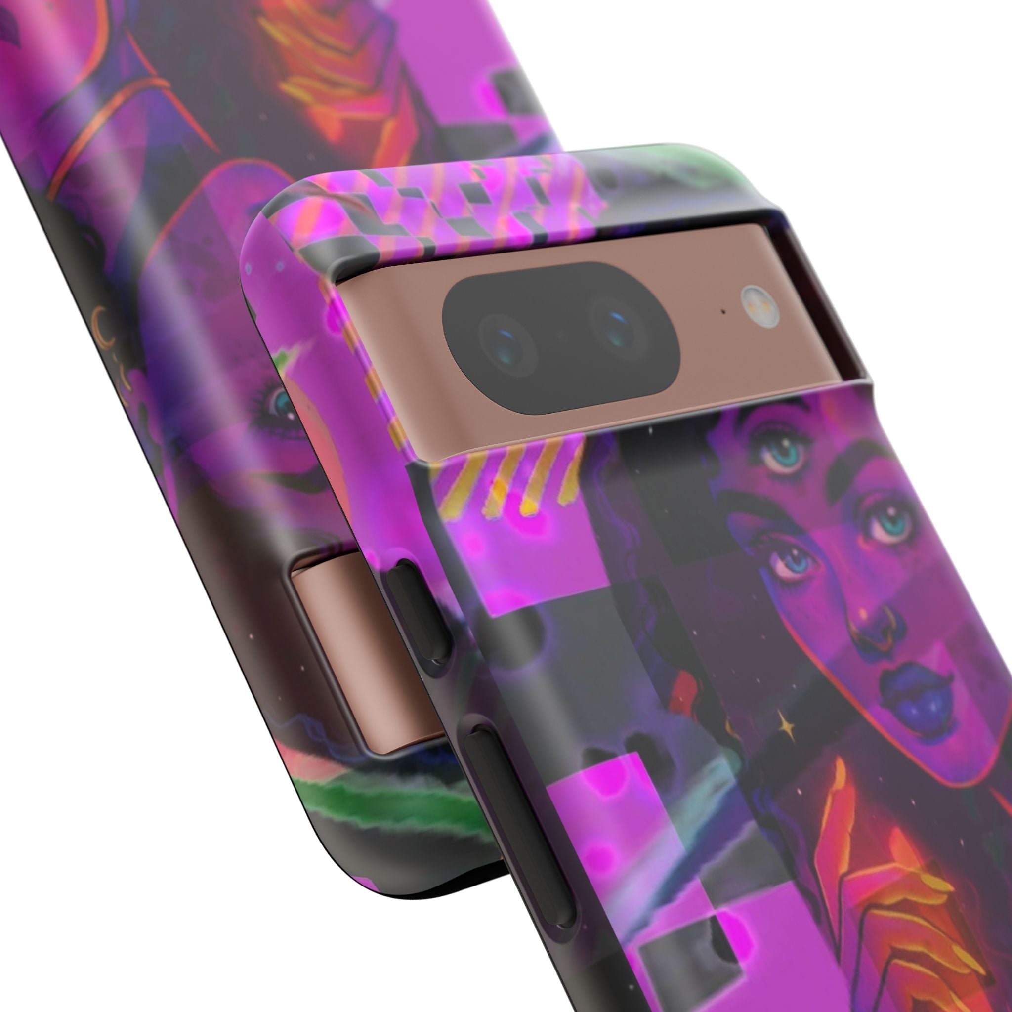 Third-Eye Goddess Phone Case — Neon Psychic Art iPhone Cover