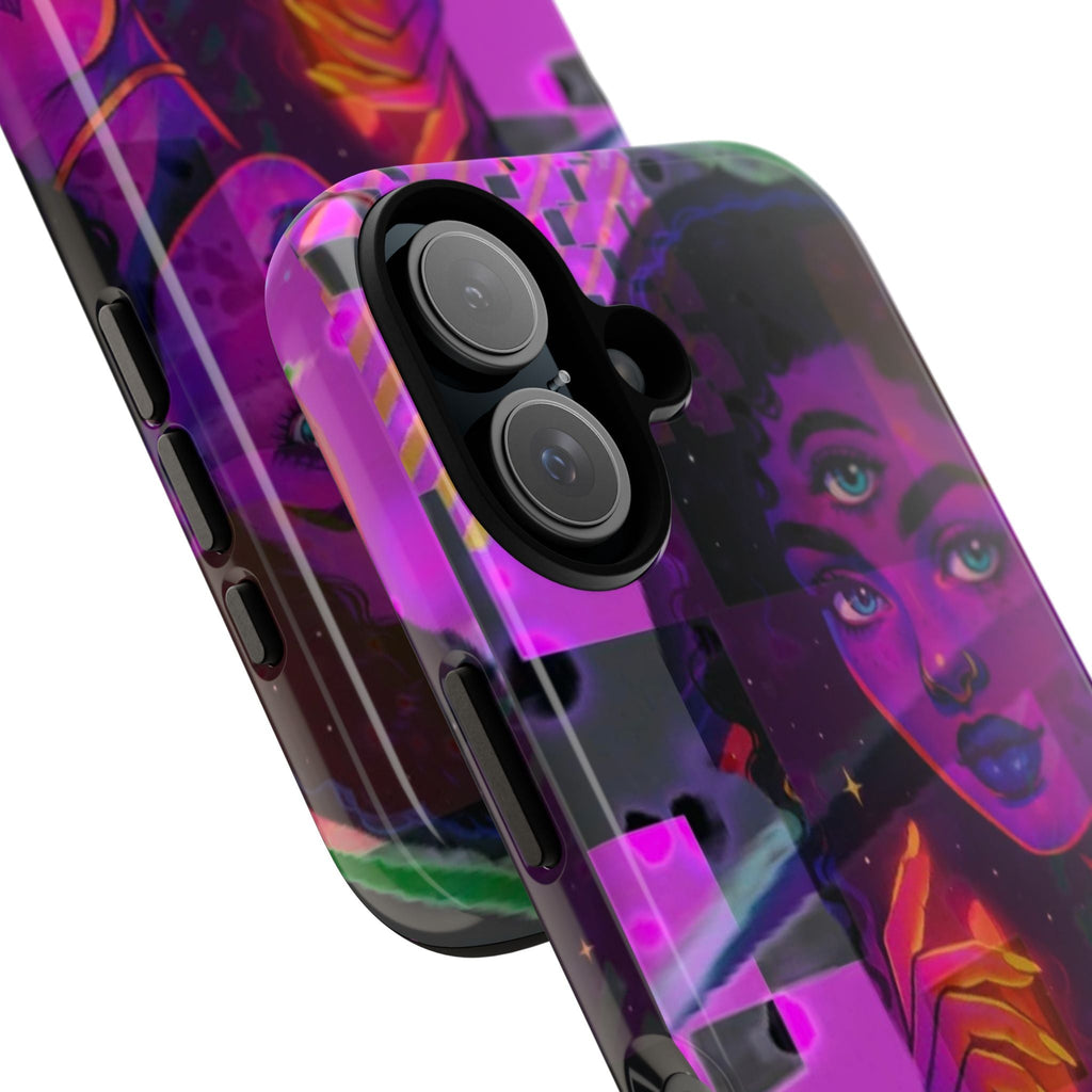Third-Eye Goddess Phone Case — Neon Psychic Art iPhone Cover