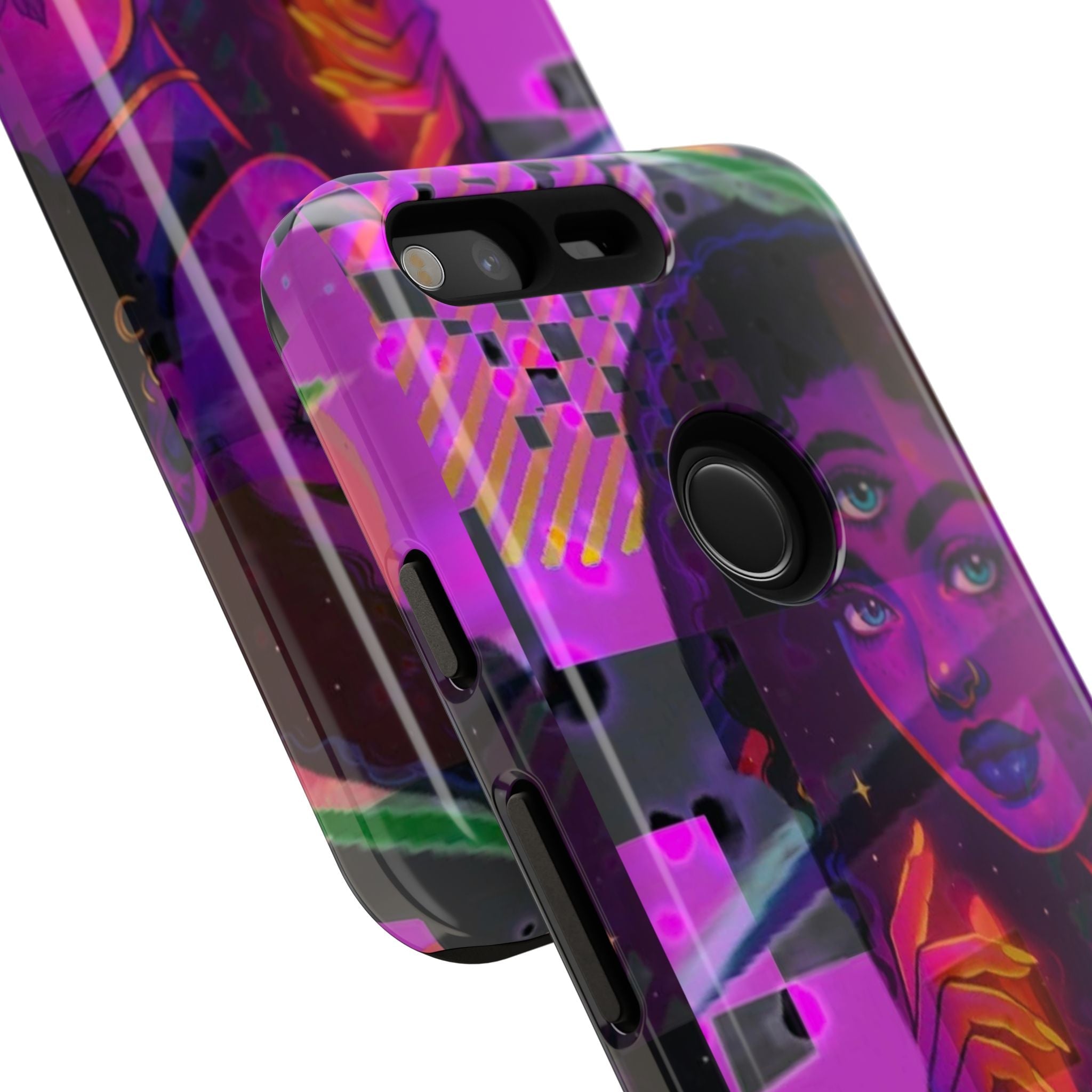 Third-Eye Goddess Phone Case — Neon Psychic Art iPhone Cover