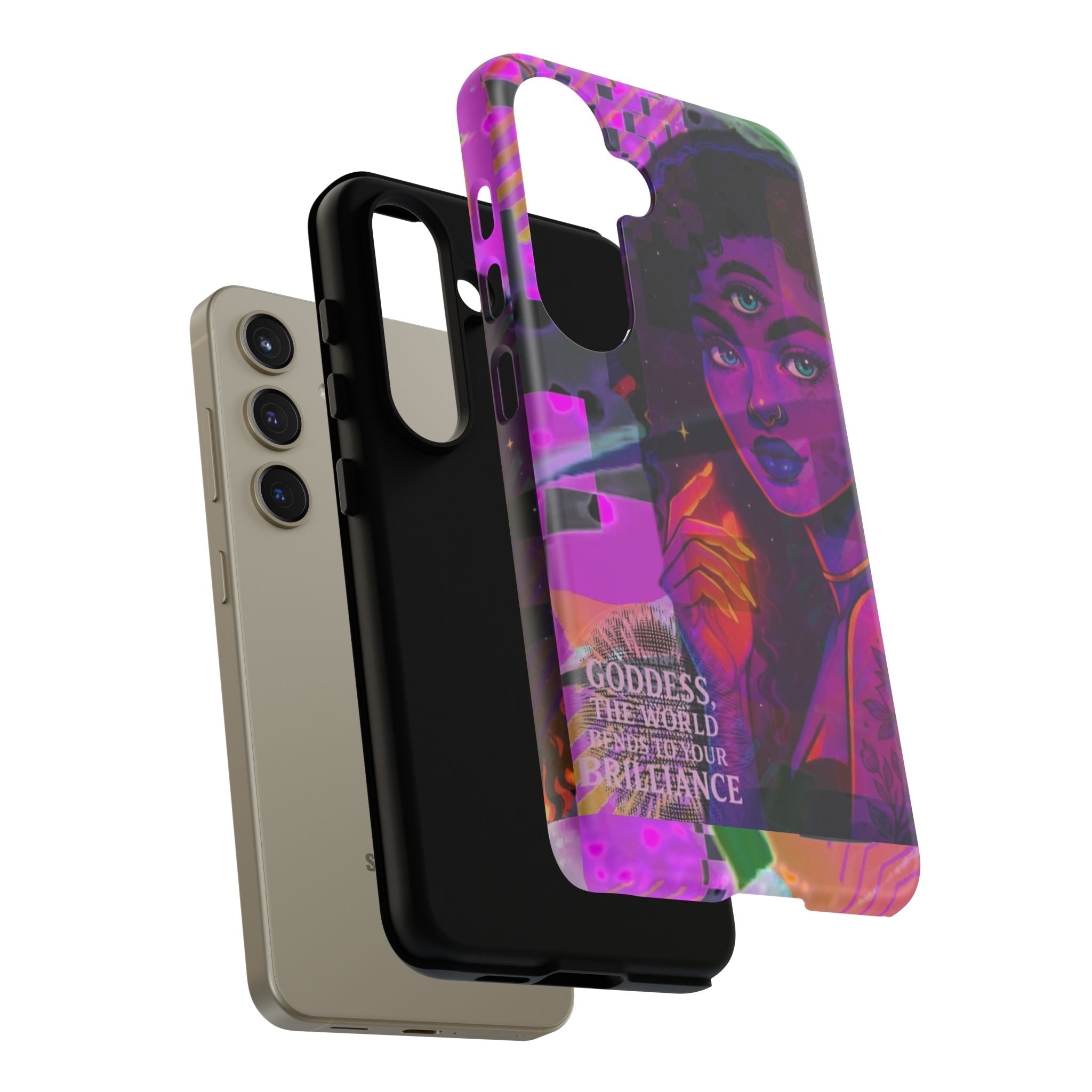 Third-Eye Goddess Phone Case — Neon Psychic Art iPhone Cover