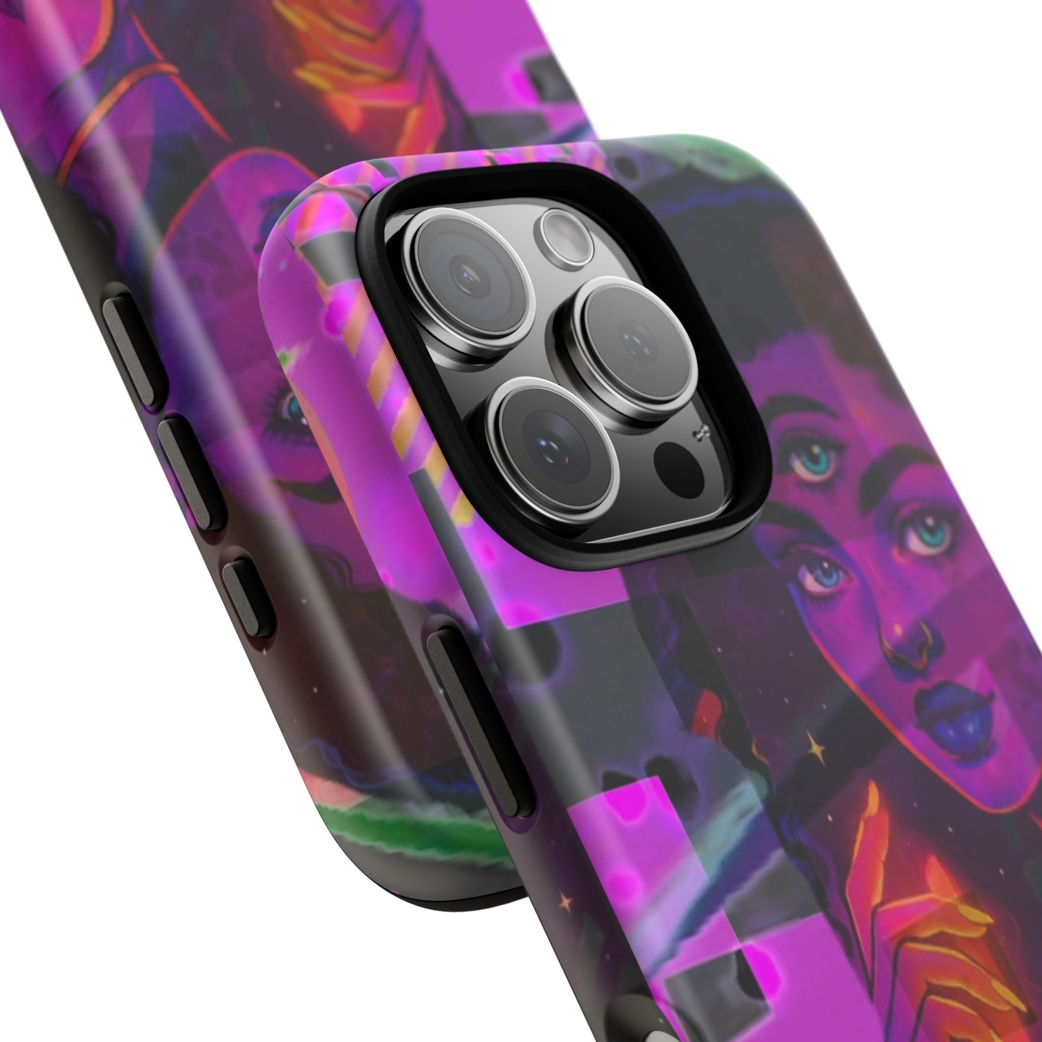 Third-Eye Goddess Phone Case — Neon Psychic Art iPhone Cover