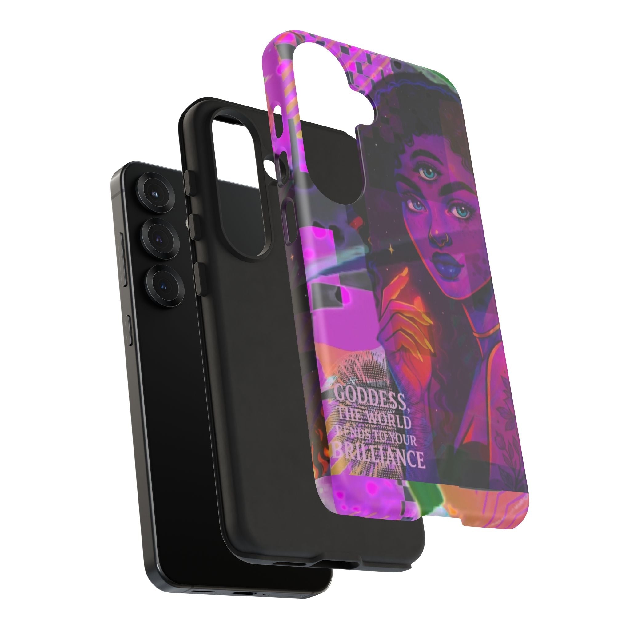 Third-Eye Goddess Phone Case — Neon Psychic Art iPhone Cover