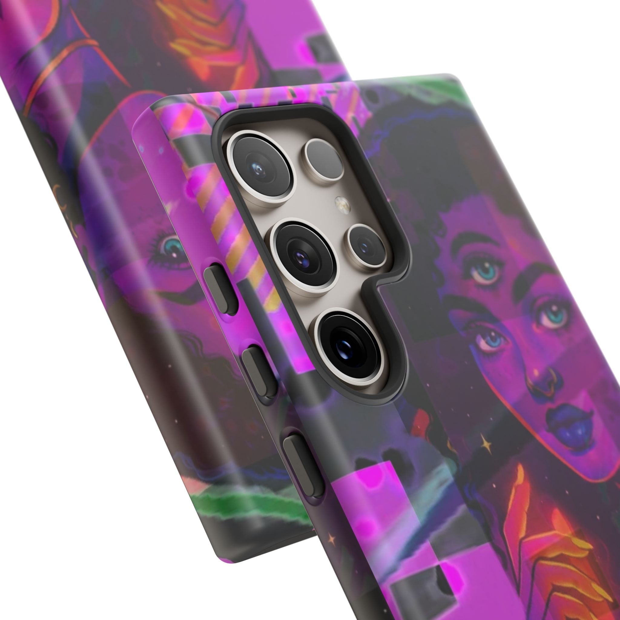 Third-Eye Goddess Phone Case — Neon Psychic Art iPhone Cover