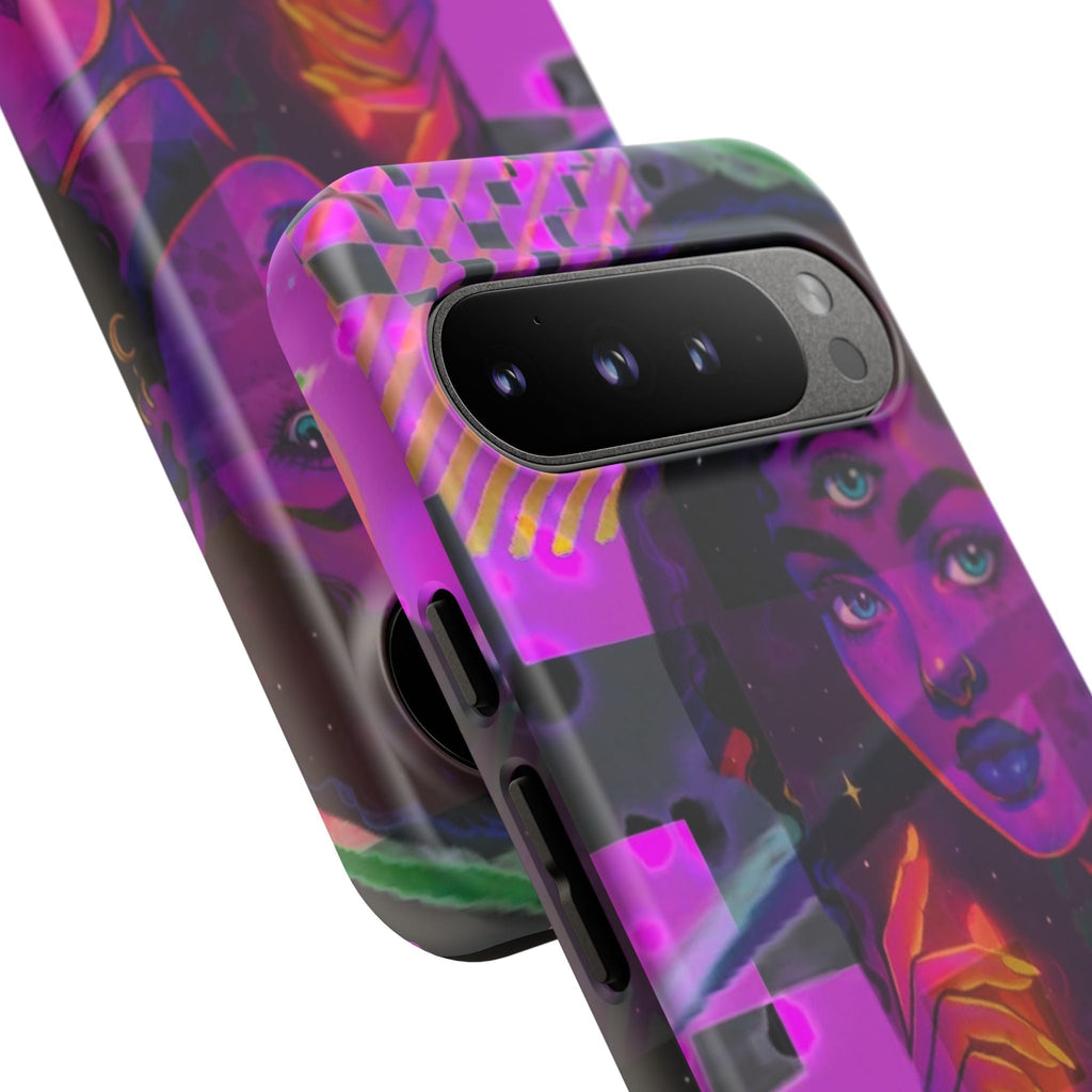 Third-Eye Goddess Phone Case — Neon Psychic Art iPhone Cover