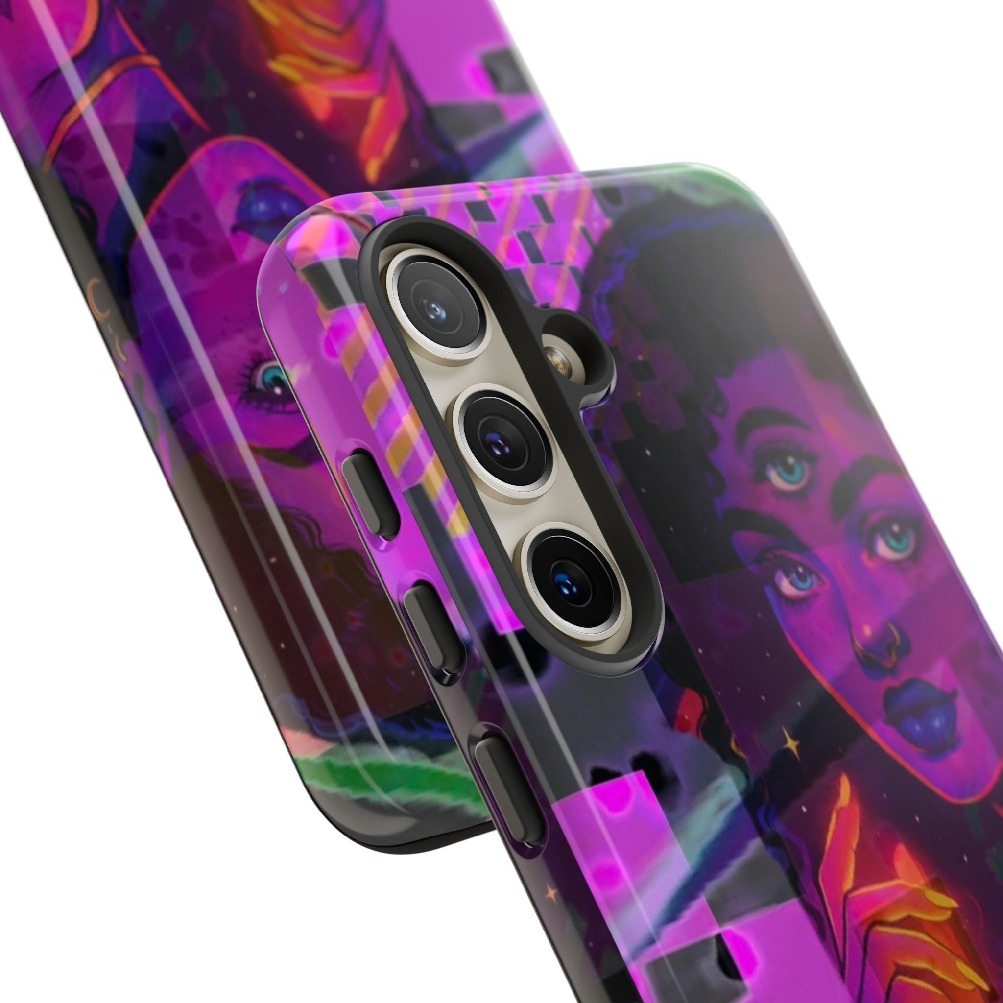 Third-Eye Goddess Phone Case — Neon Psychic Art iPhone Cover