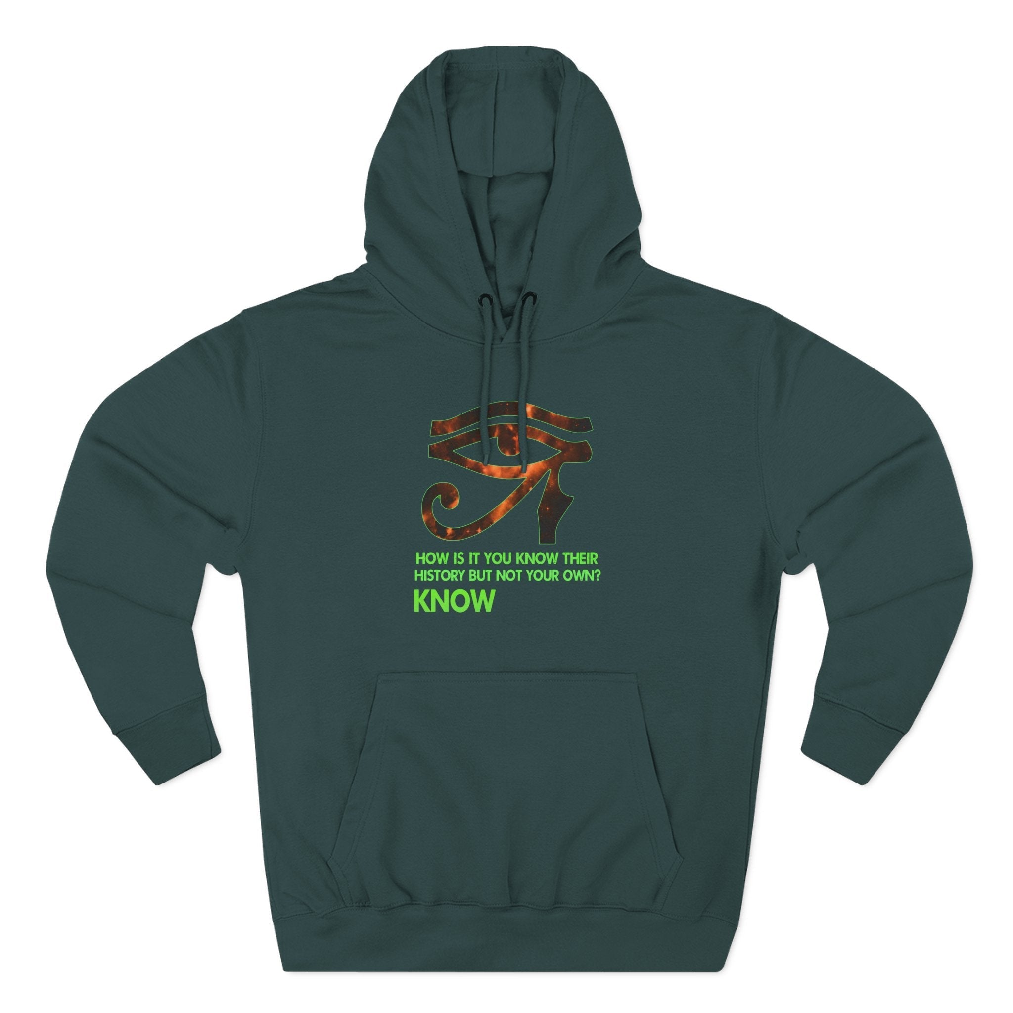Three-Panel Fleece Hoodie Printify