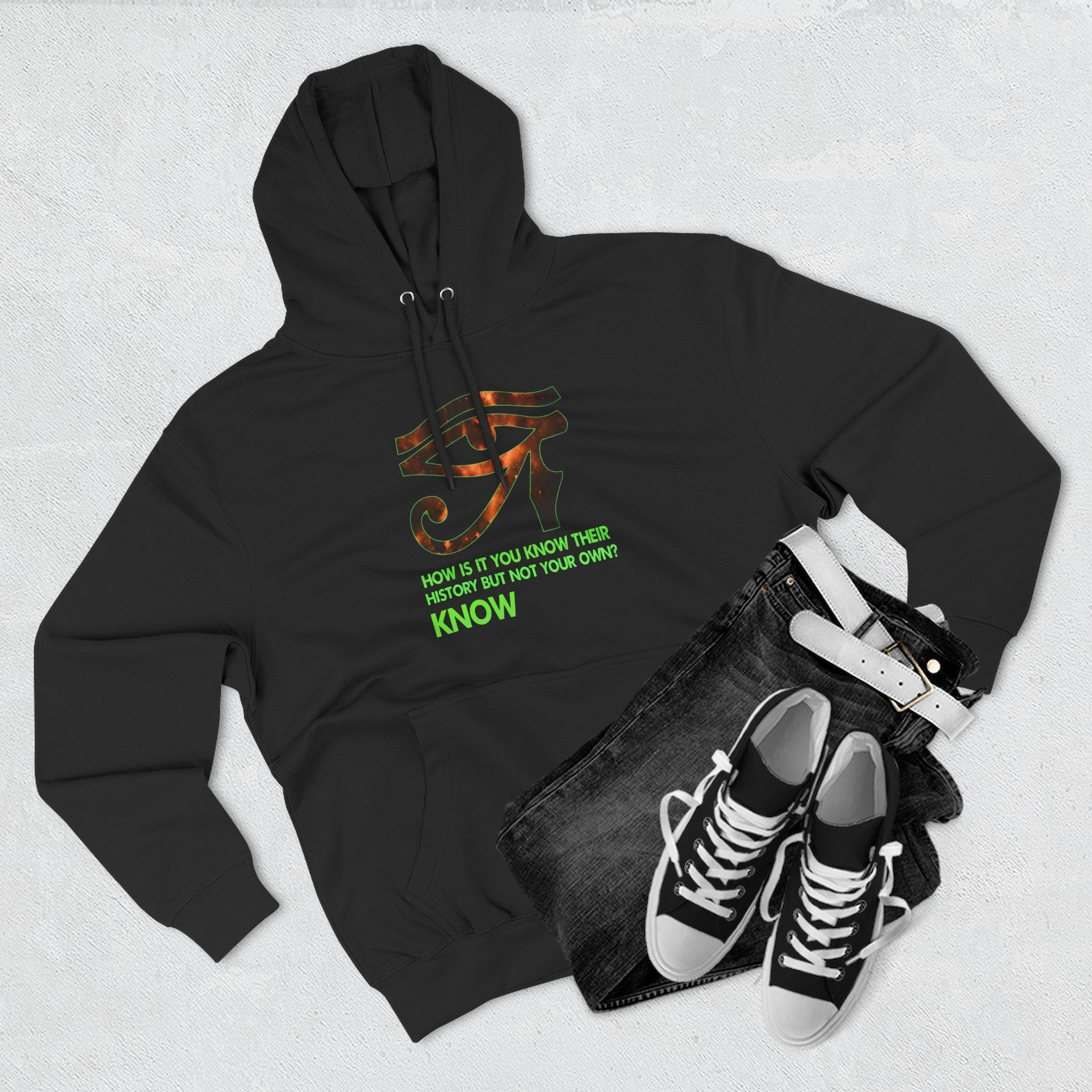 Three-Panel Fleece Hoodie Printify