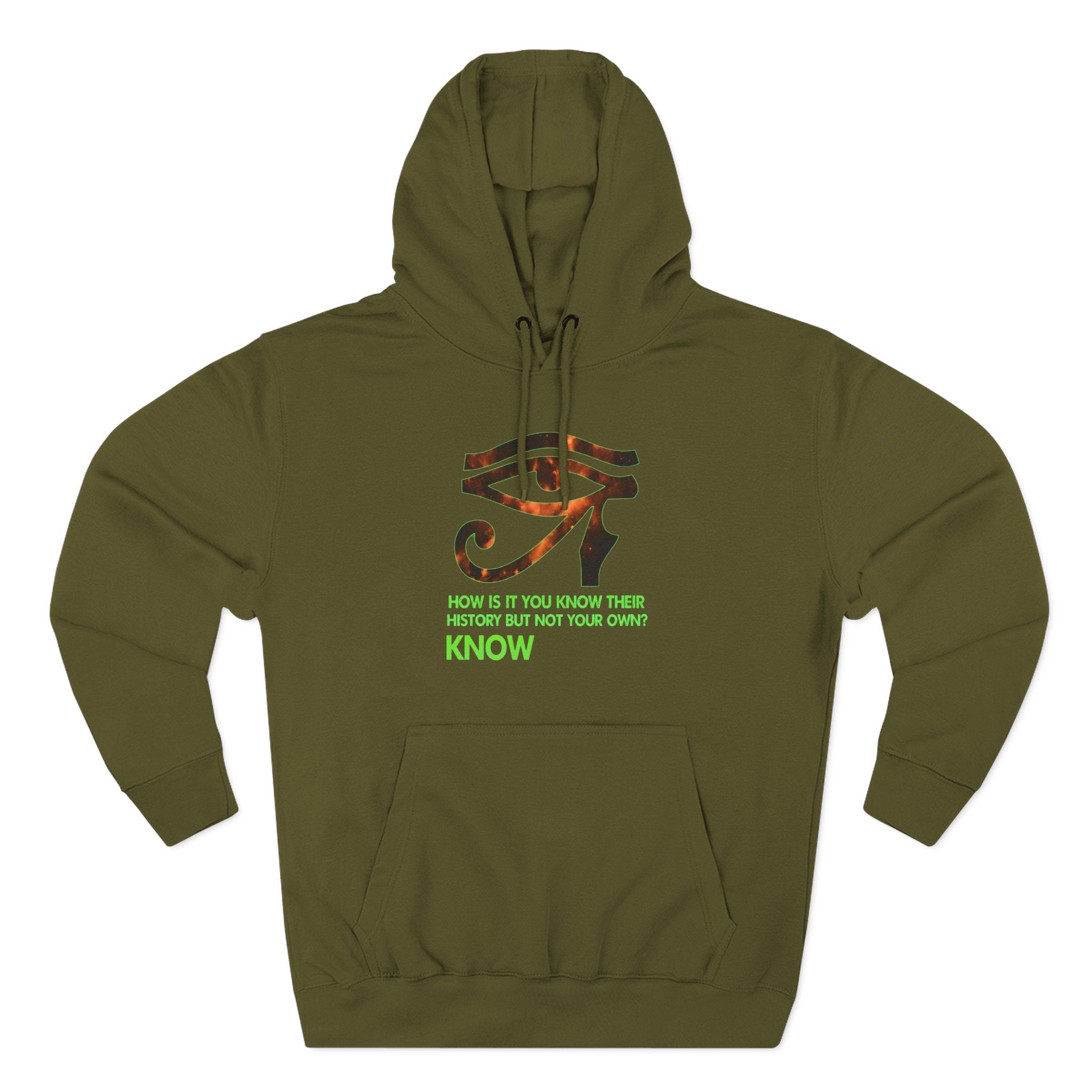Three-Panel Fleece Hoodie Printify