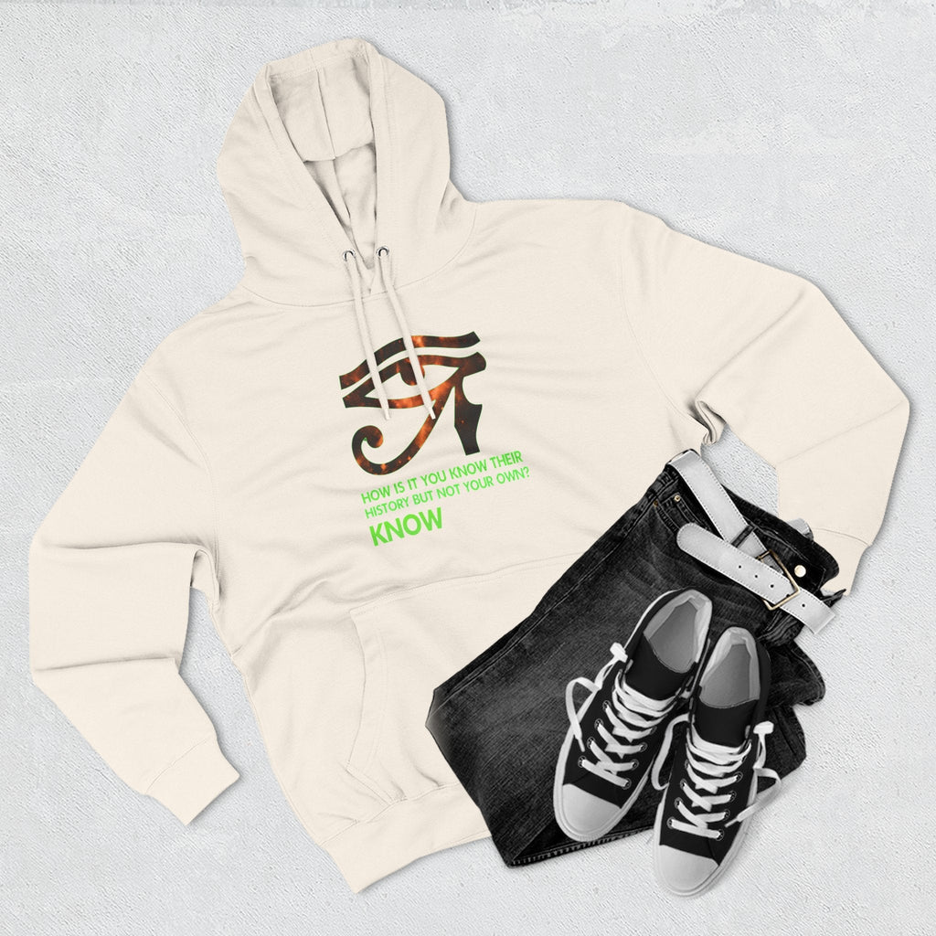 Three-Panel Fleece Hoodie Printify