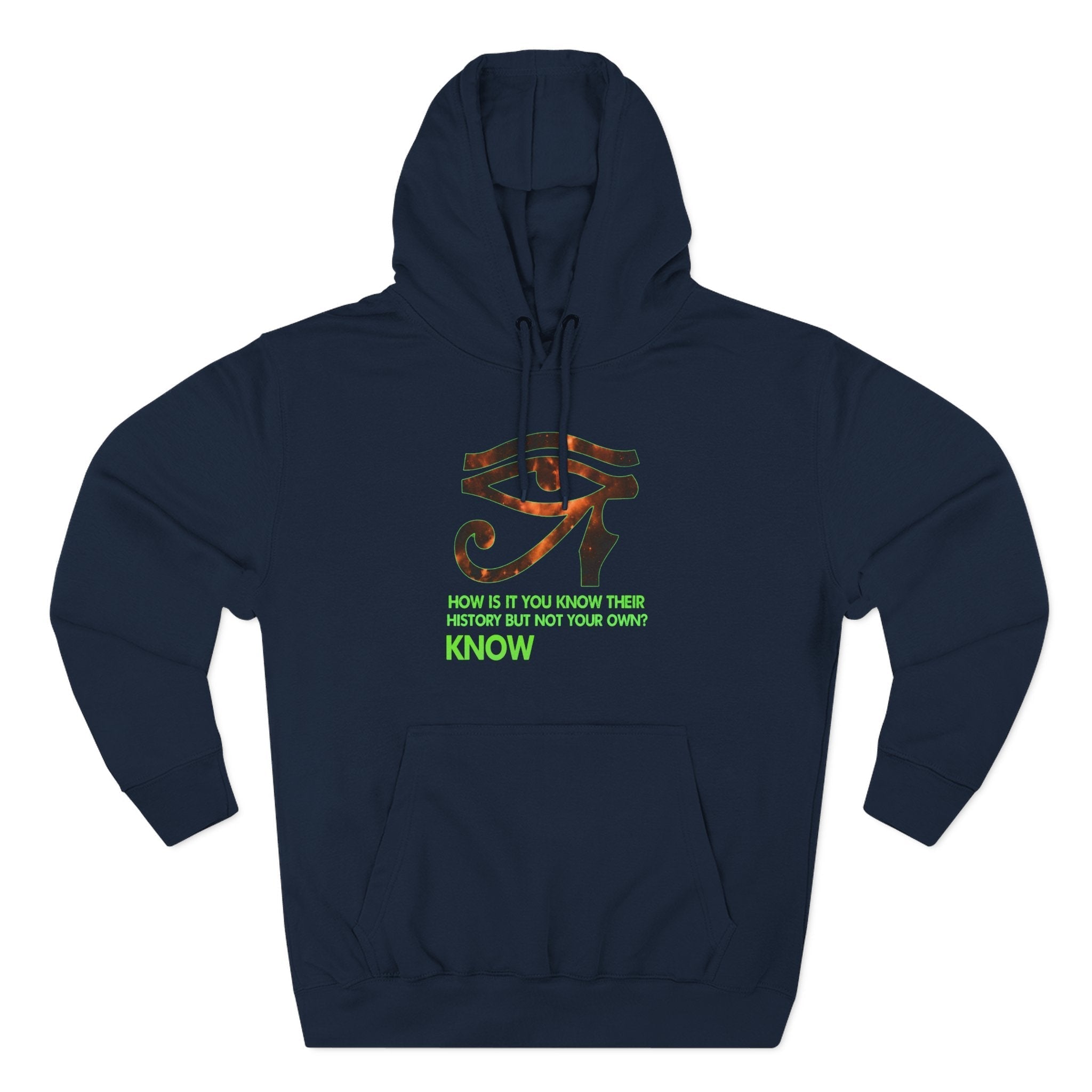 Three-Panel Fleece Hoodie Printify