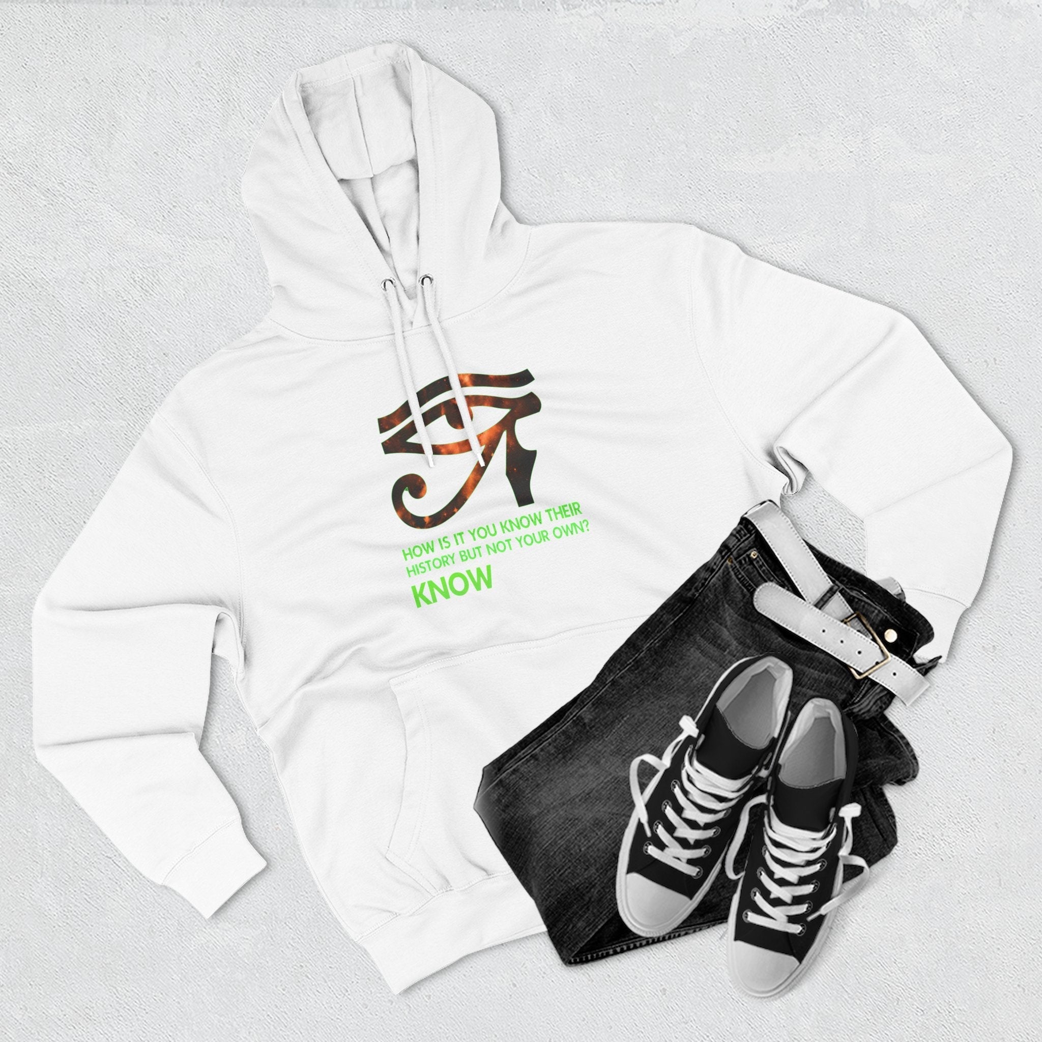 Three-Panel Fleece Hoodie Printify