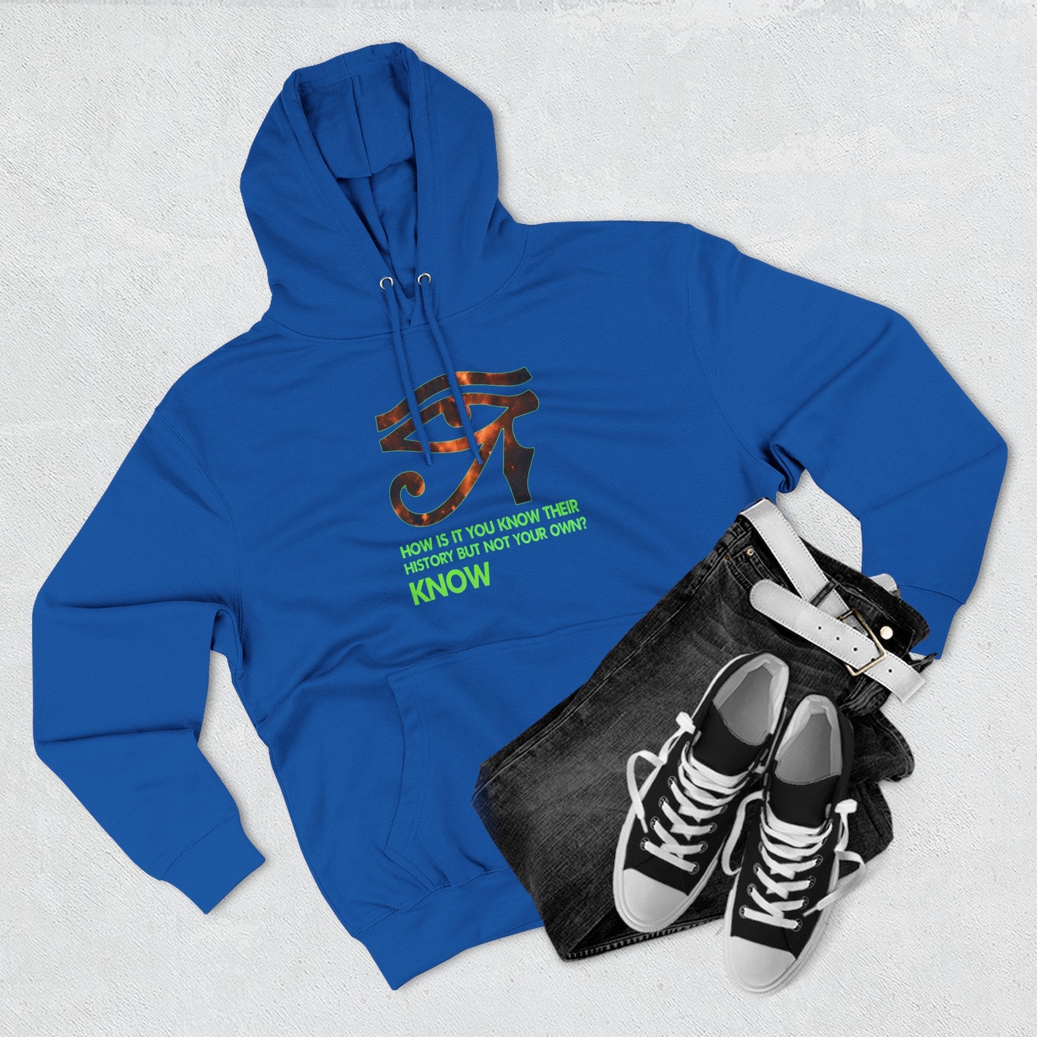 Three-Panel Fleece Hoodie Printify