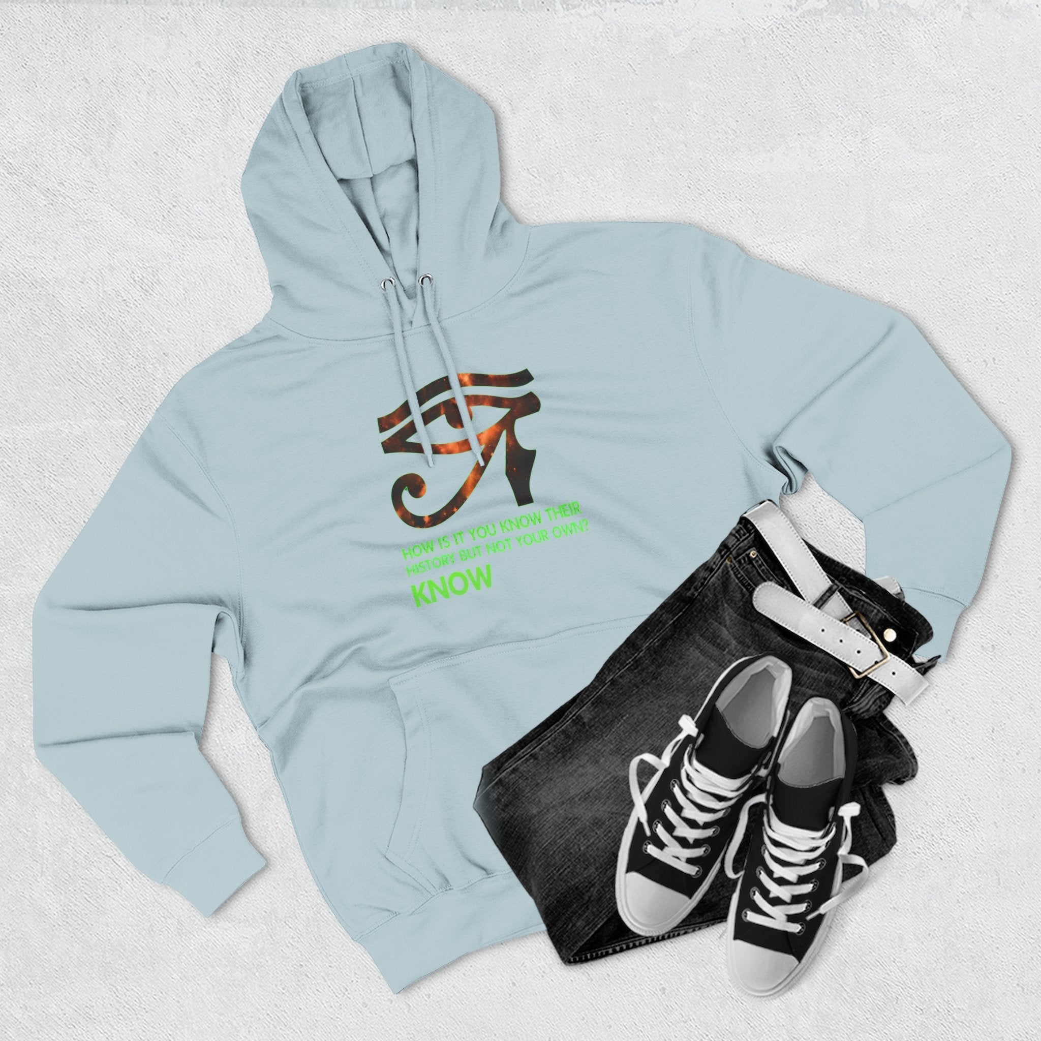 Three-Panel Fleece Hoodie Printify