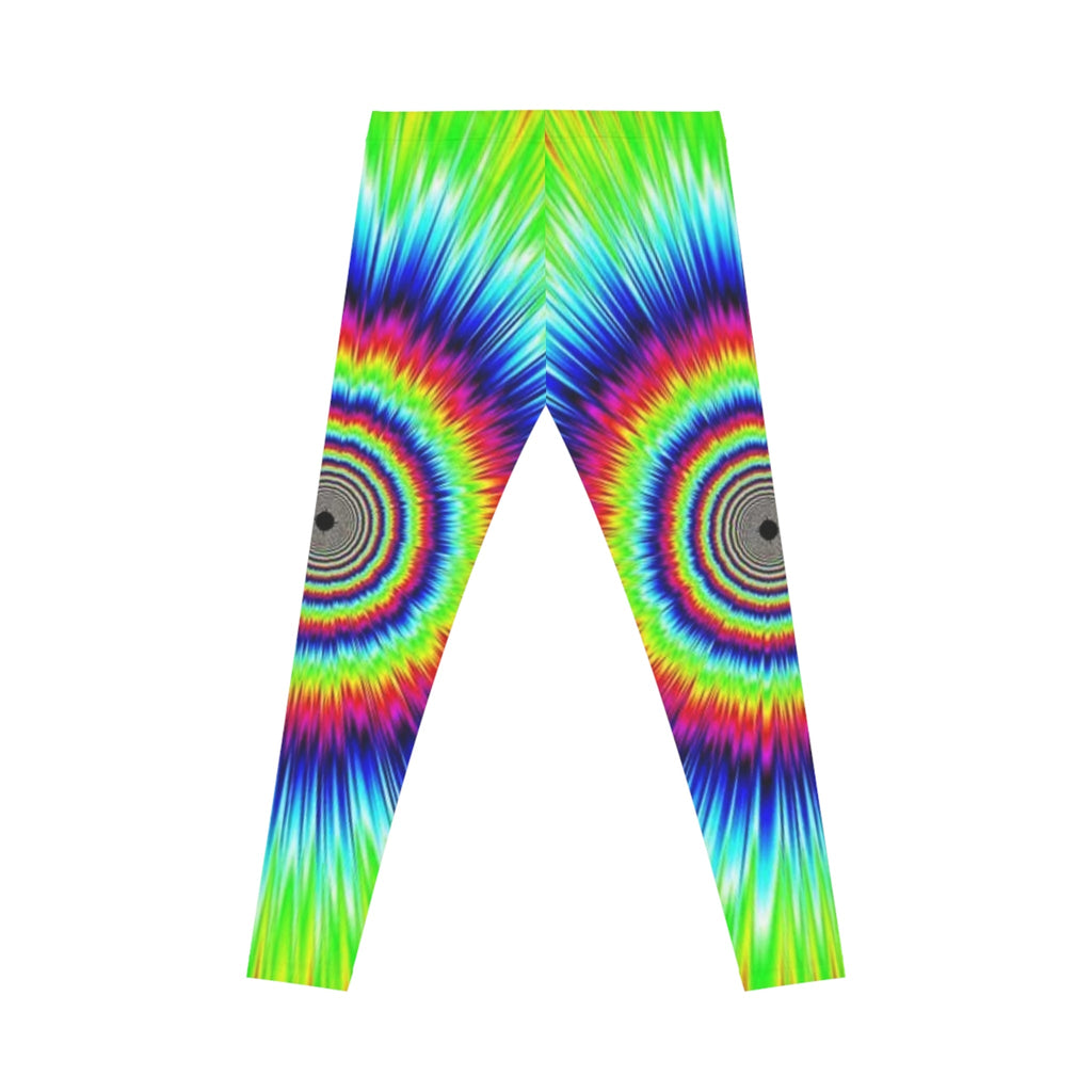 Tie-Dye Mandala Leggings – Psychedelic Rainbow AOP Activewear