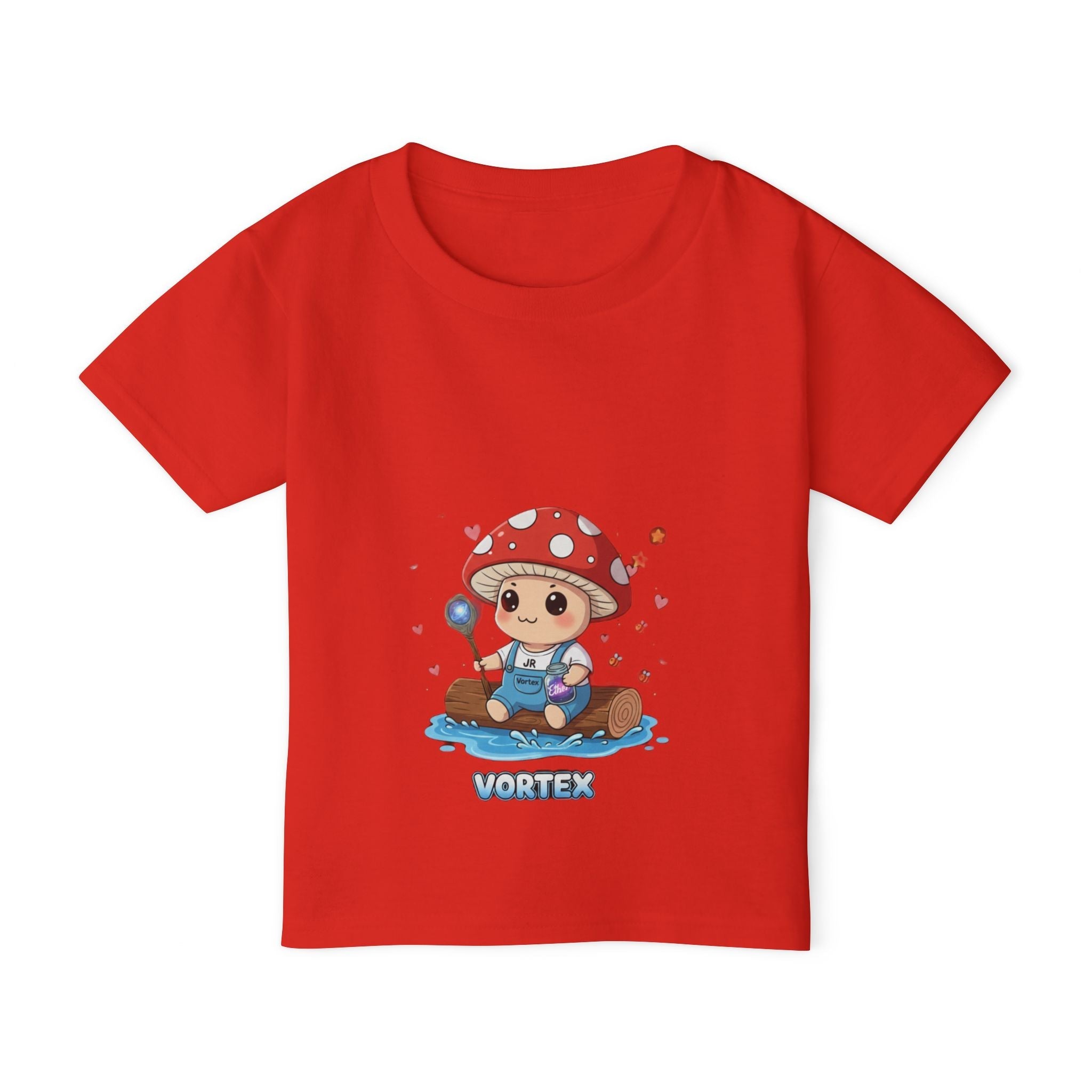 Toddler T-Shirt — Cute Mushroom Pilot 'Vortex' Graphic Printify