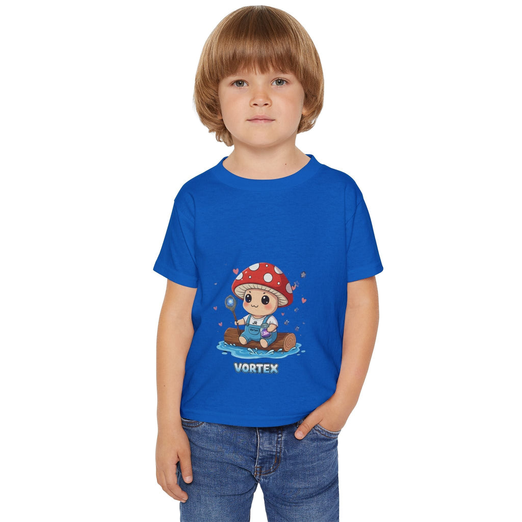 Toddler T-Shirt — Cute Mushroom Pilot 'Vortex' Graphic Printify