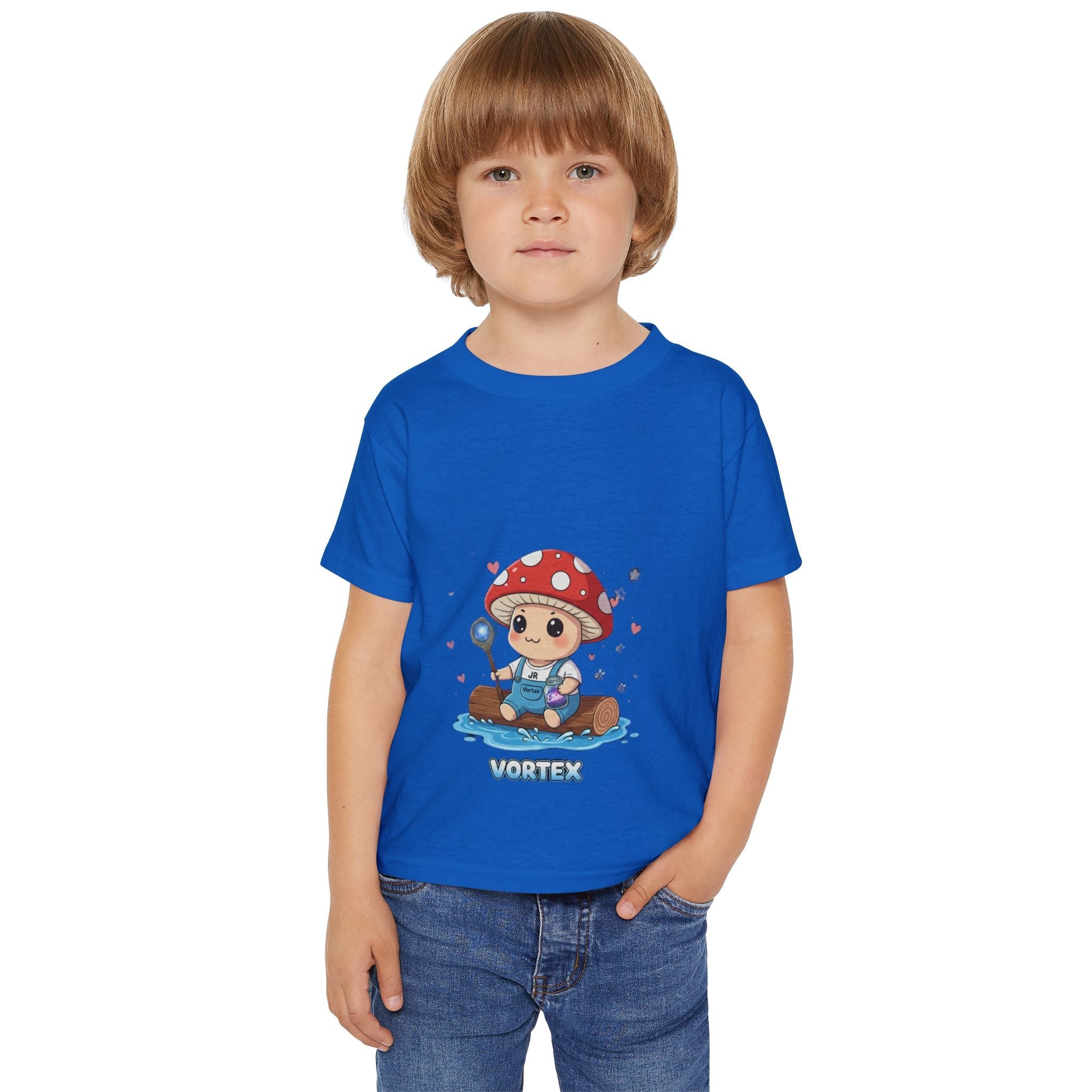 Toddler T-Shirt — Cute Mushroom Pilot 'Vortex' Graphic Printify