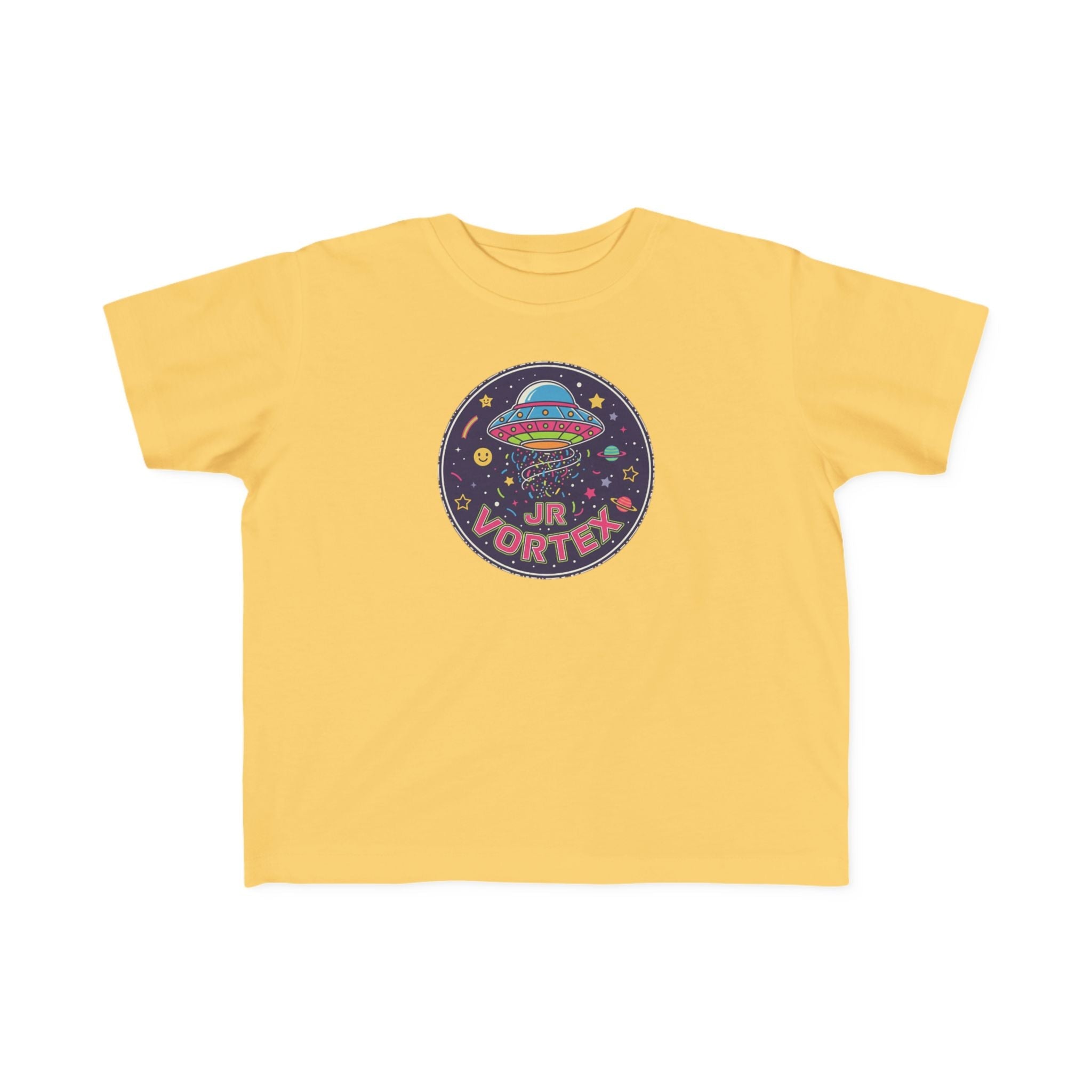 Toddler Tee — Colorful UFO "Out of This World" Space Graphic Printify
