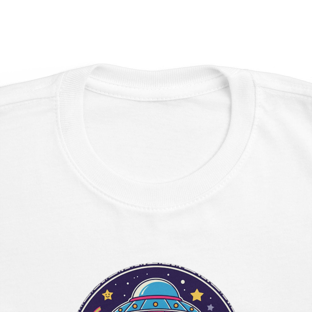 Toddler Tee — Colorful UFO "Out of This World" Space Graphic Printify