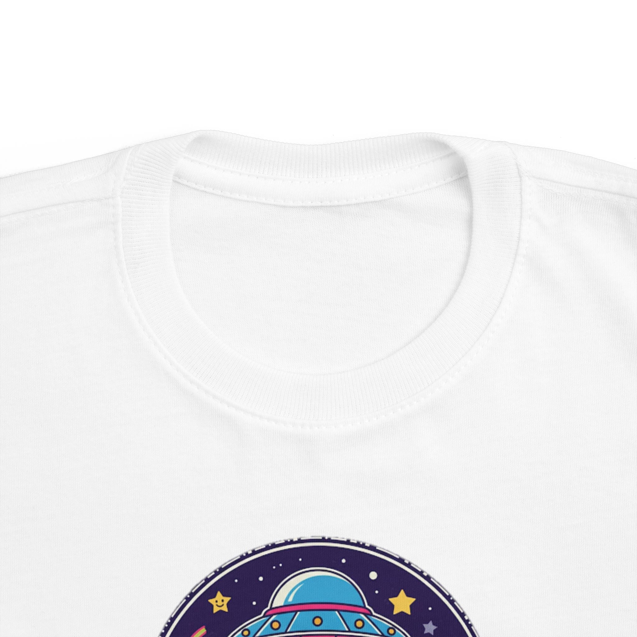Toddler Tee — Colorful UFO "Out of This World" Space Graphic Printify