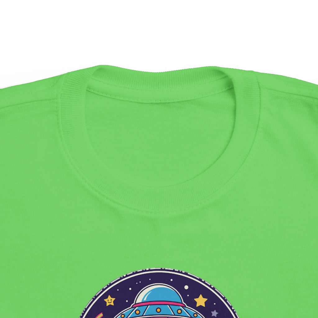 Toddler Tee — Colorful UFO "Out of This World" Space Graphic Printify