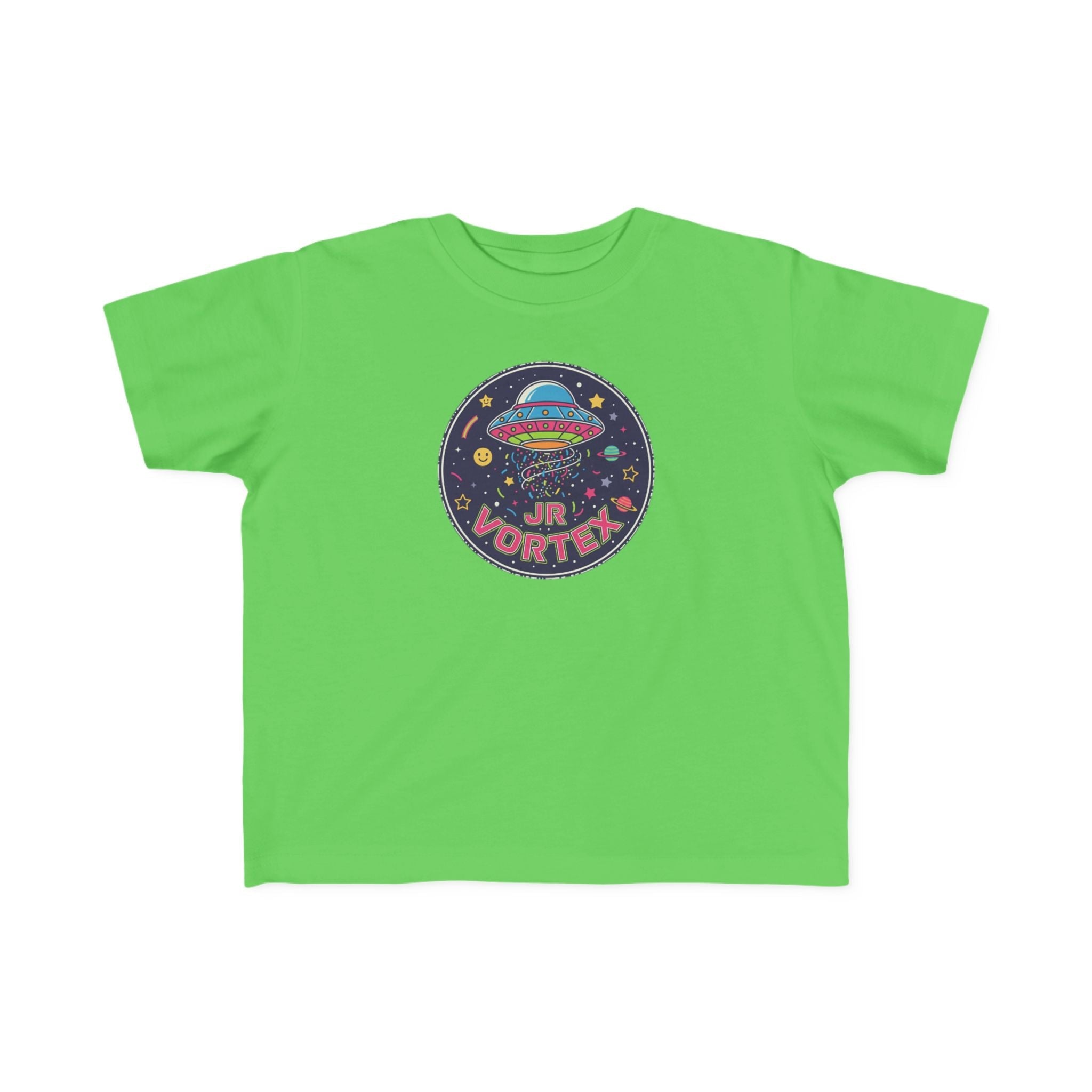 Toddler Tee — Colorful UFO "Out of This World" Space Graphic Printify