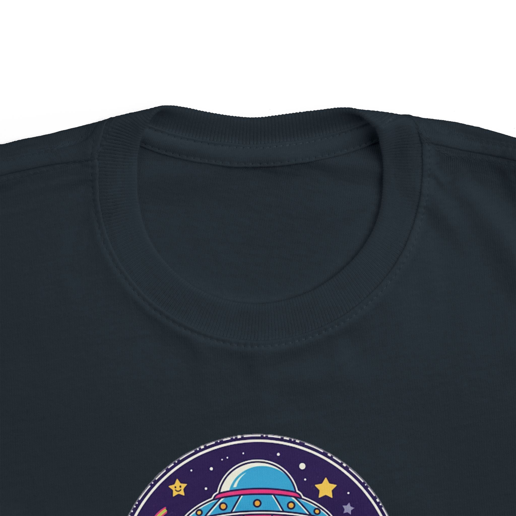 Toddler Tee — Colorful UFO "Out of This World" Space Graphic Printify