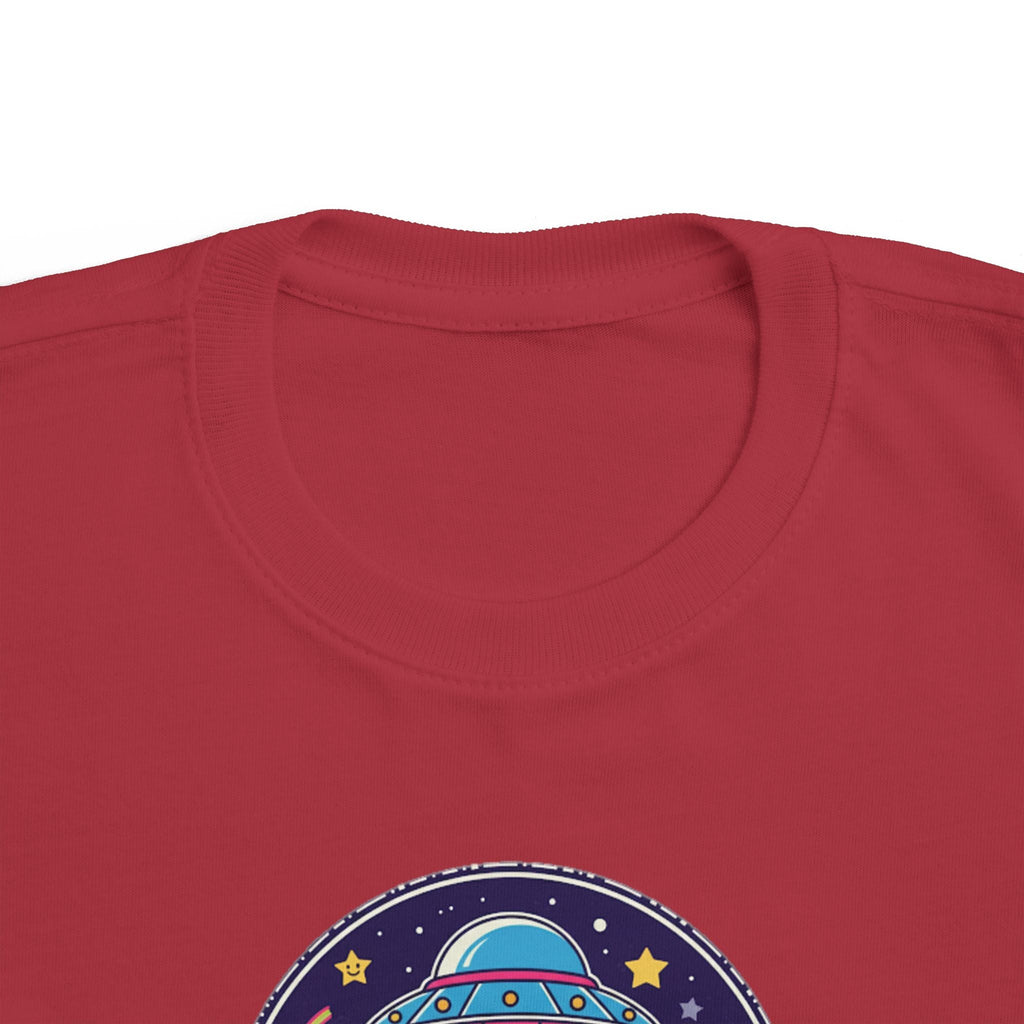 Toddler Tee — Colorful UFO "Out of This World" Space Graphic Printify
