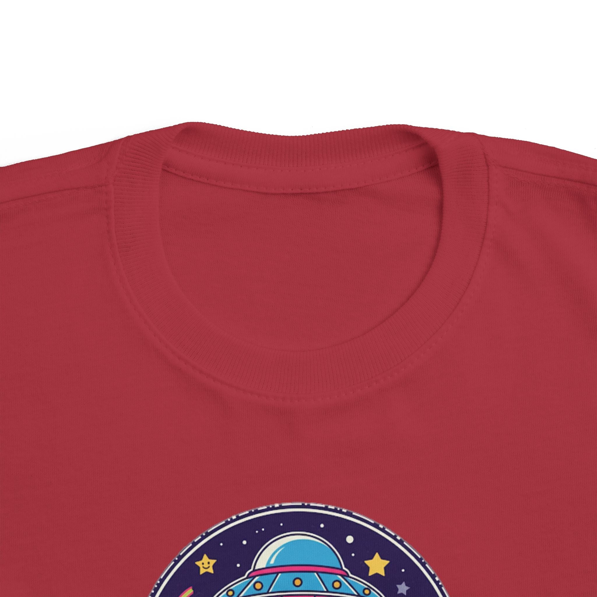 Toddler Tee — Colorful UFO "Out of This World" Space Graphic Printify