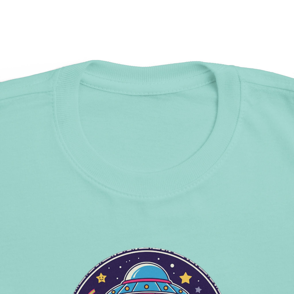 Toddler Tee — Colorful UFO "Out of This World" Space Graphic Printify