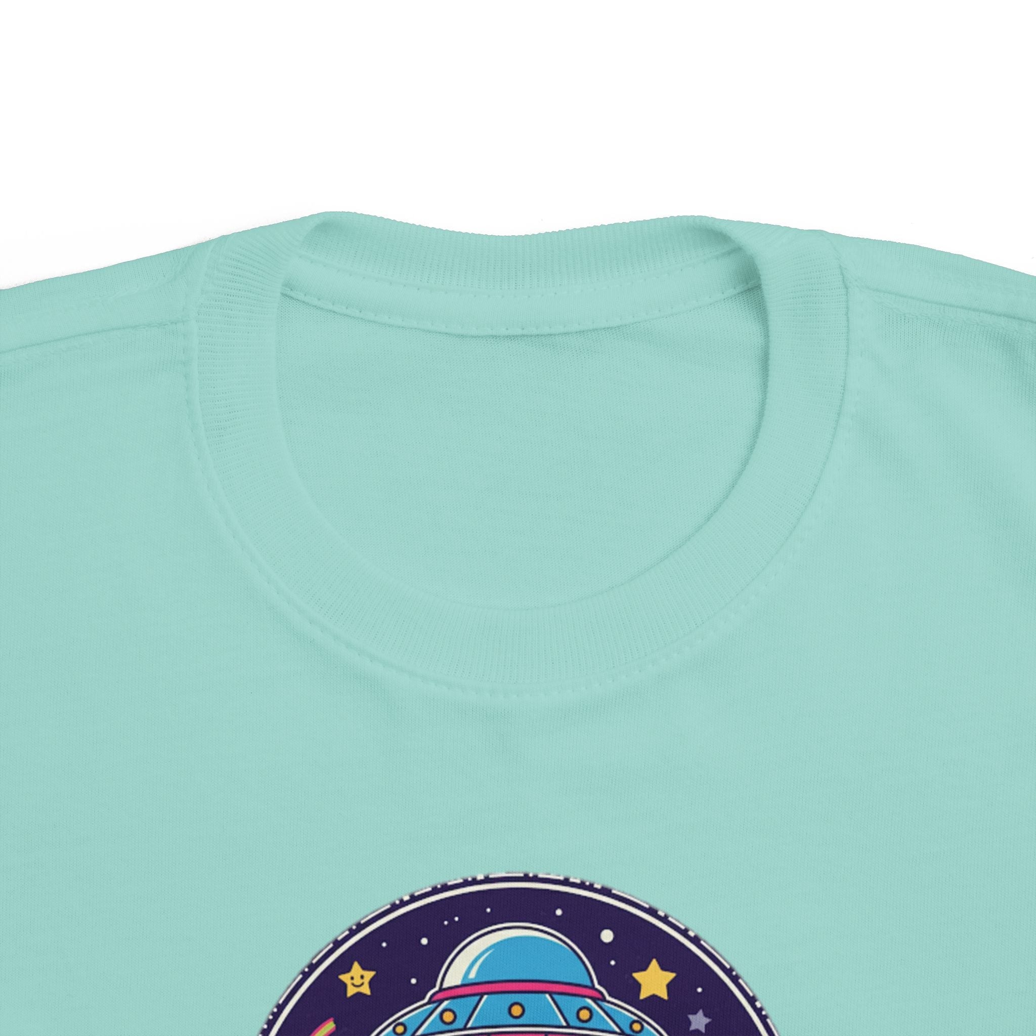 Toddler Tee — Colorful UFO "Out of This World" Space Graphic Printify