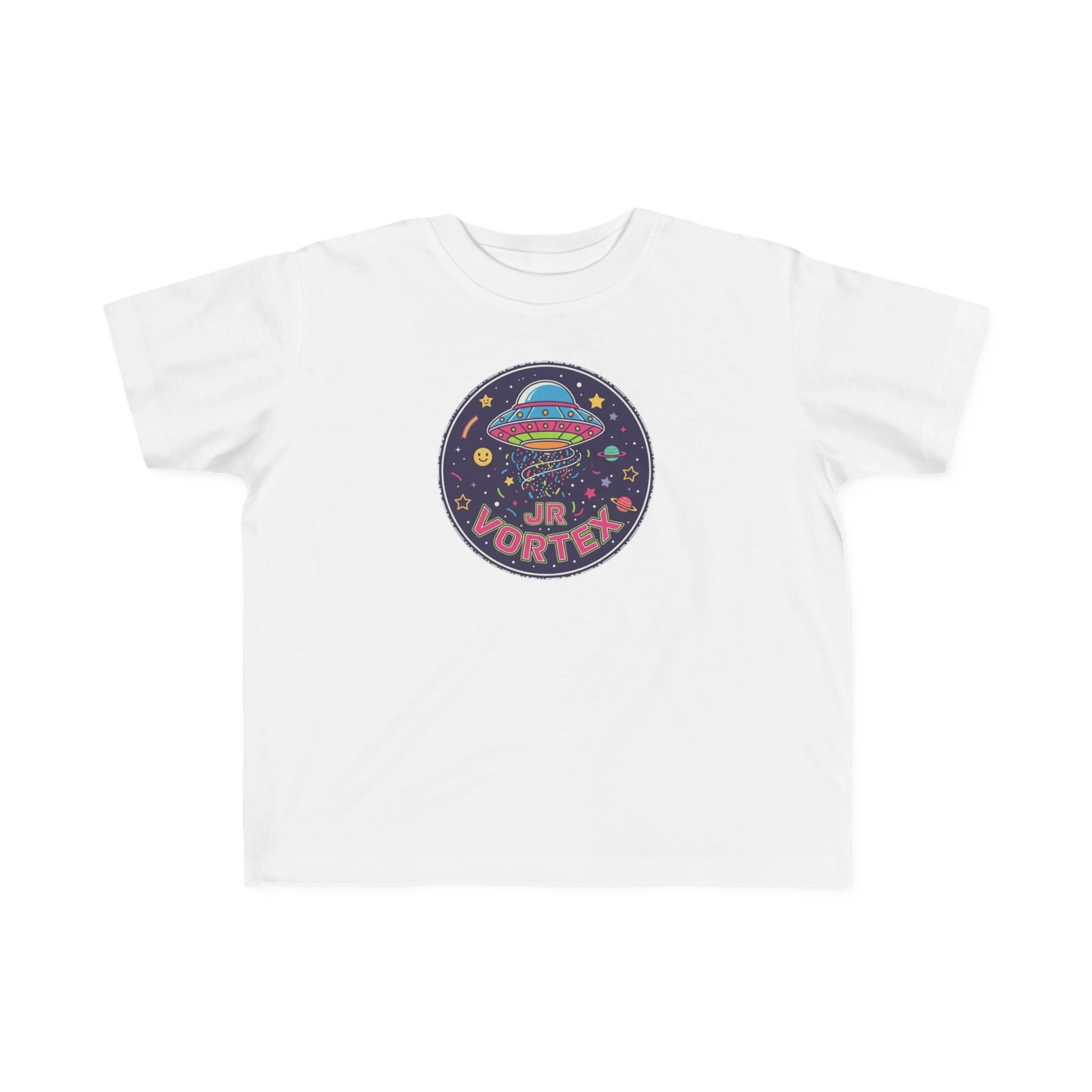 Toddler Tee — Colorful UFO "Out of This World" Space Graphic Printify