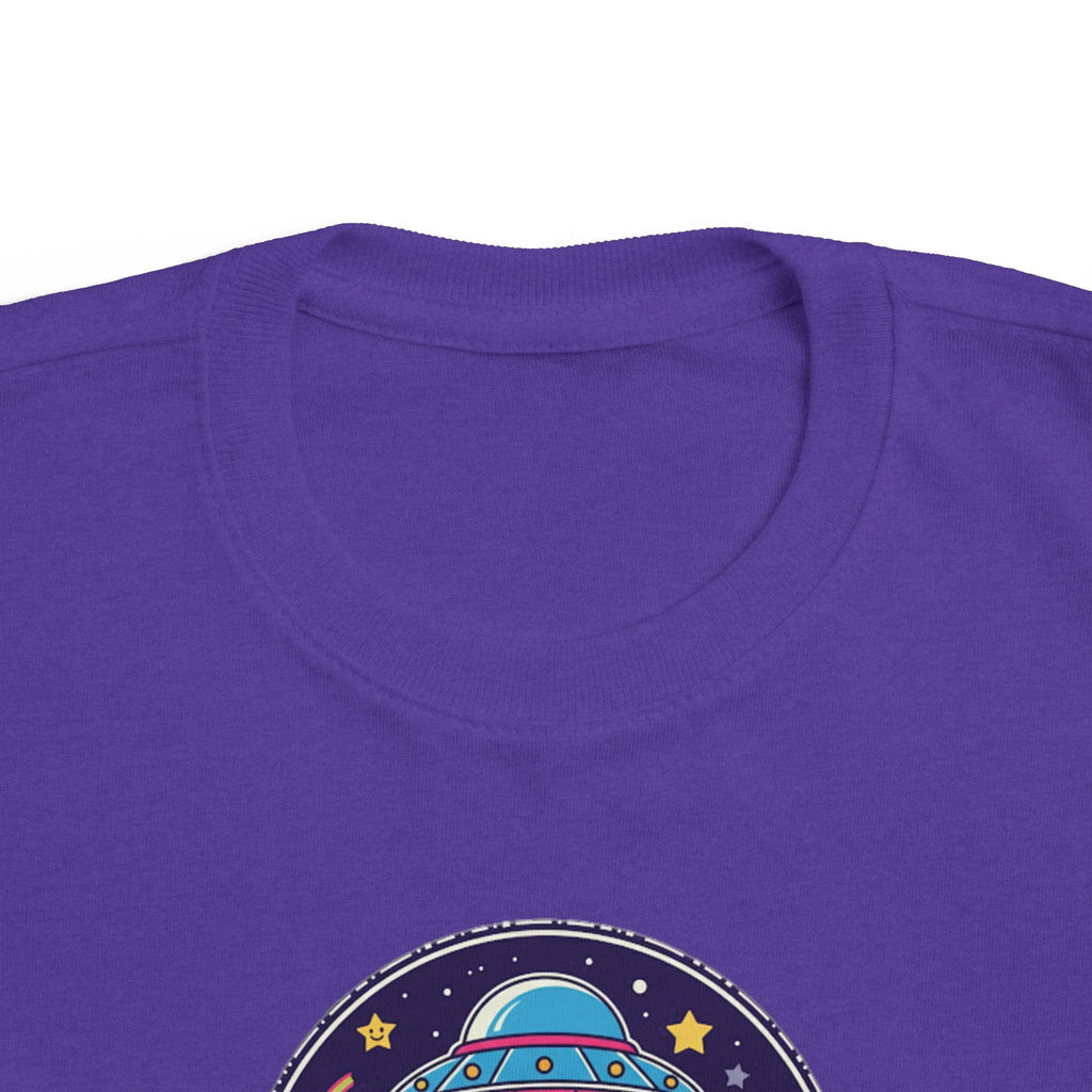Toddler Tee — Colorful UFO "Out of This World" Space Graphic Printify