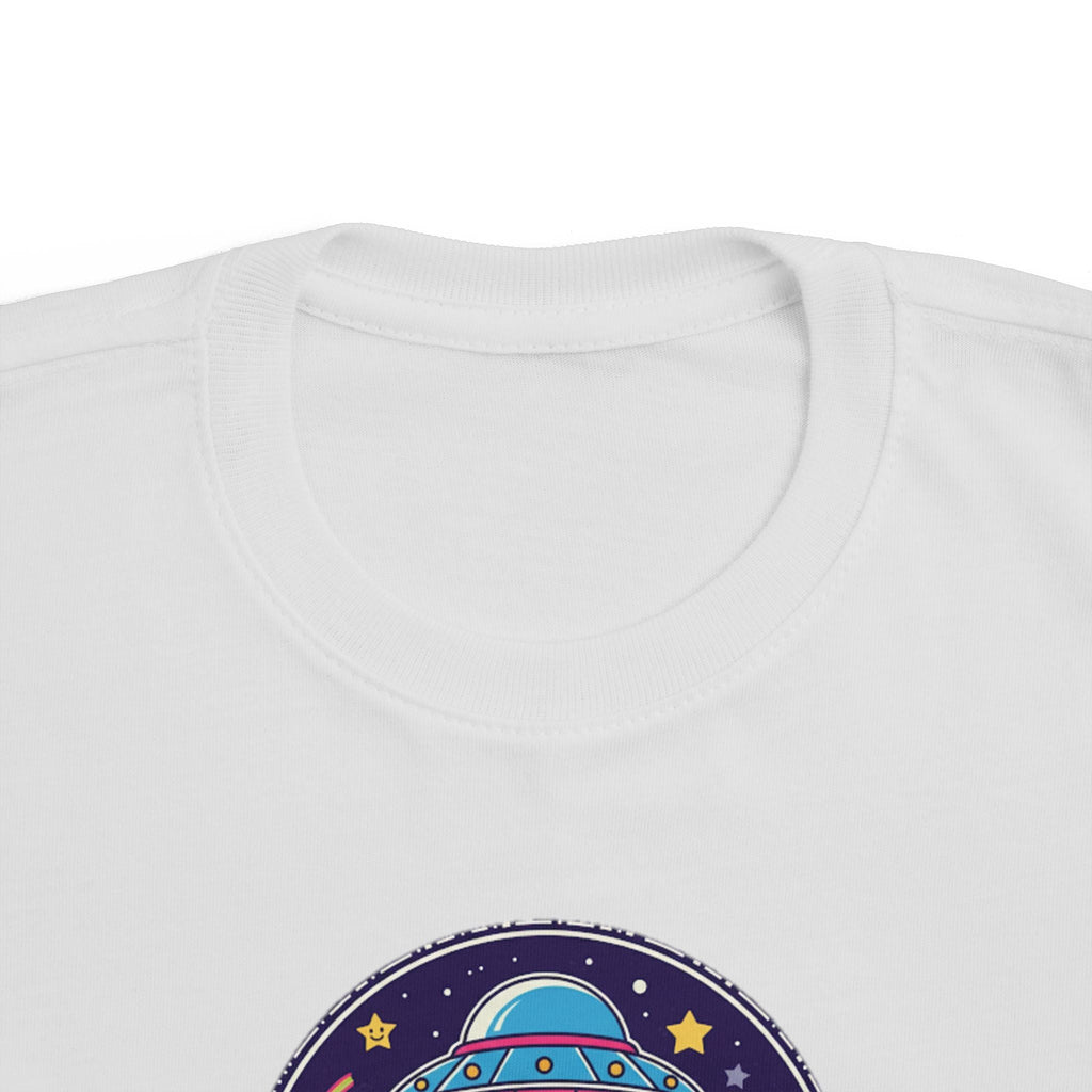 Toddler Tee — Colorful UFO "Out of This World" Space Graphic Printify
