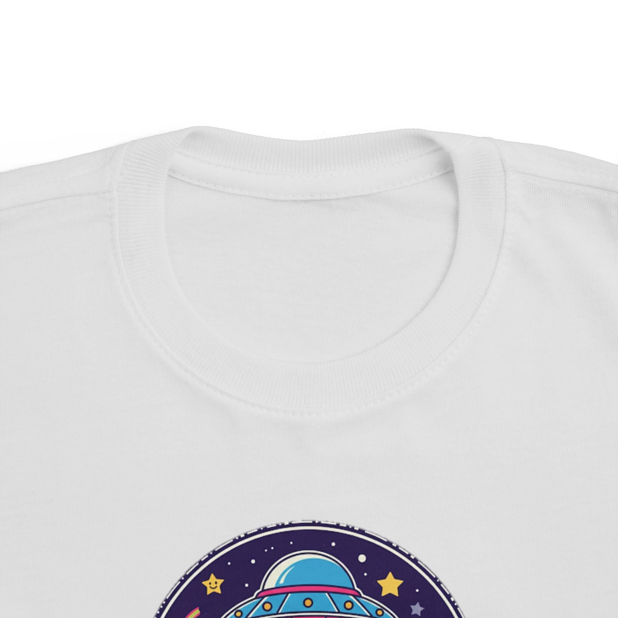 Toddler Tee — Colorful UFO "Out of This World" Space Graphic Printify