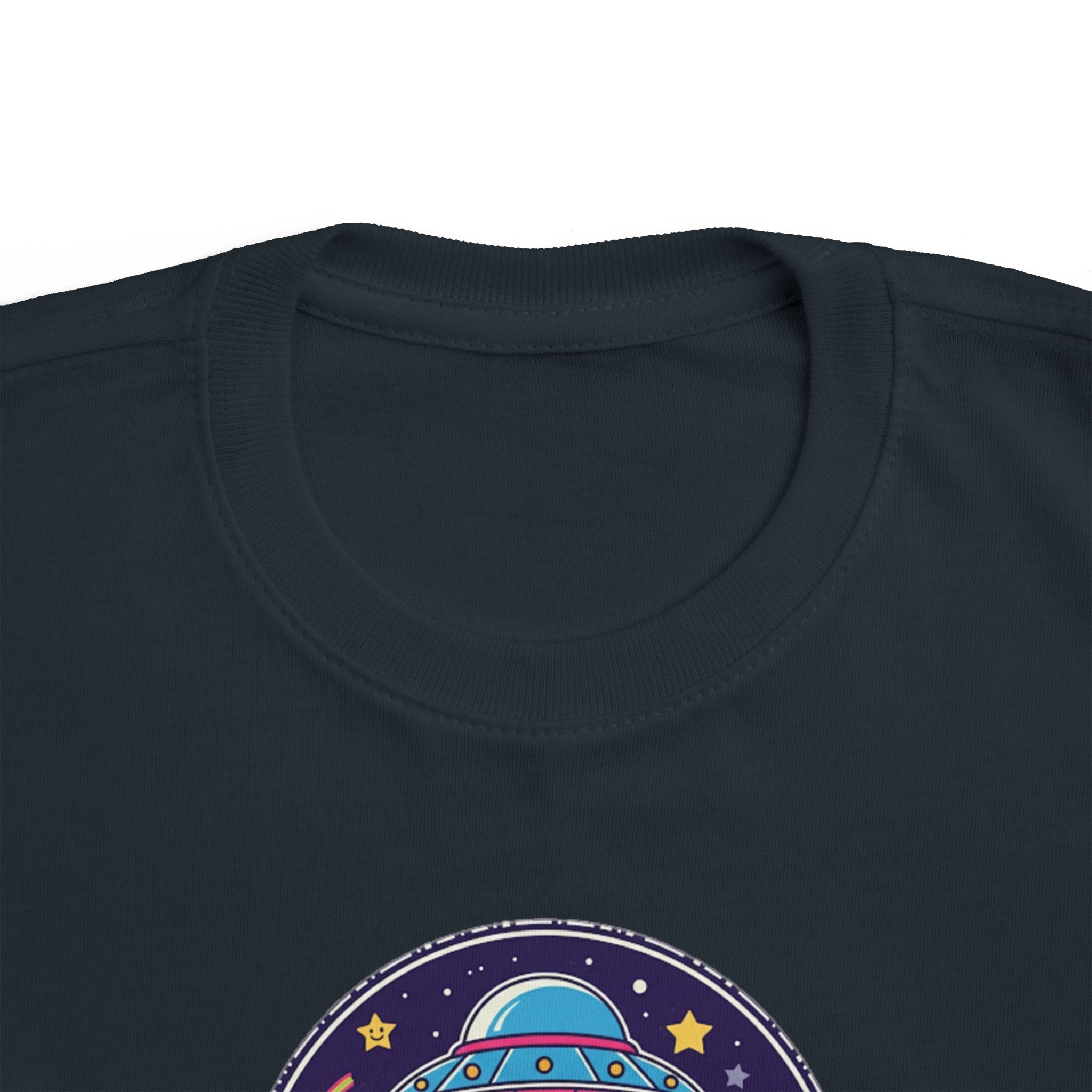 Toddler Tee — Colorful UFO "Out of This World" Space Graphic Printify